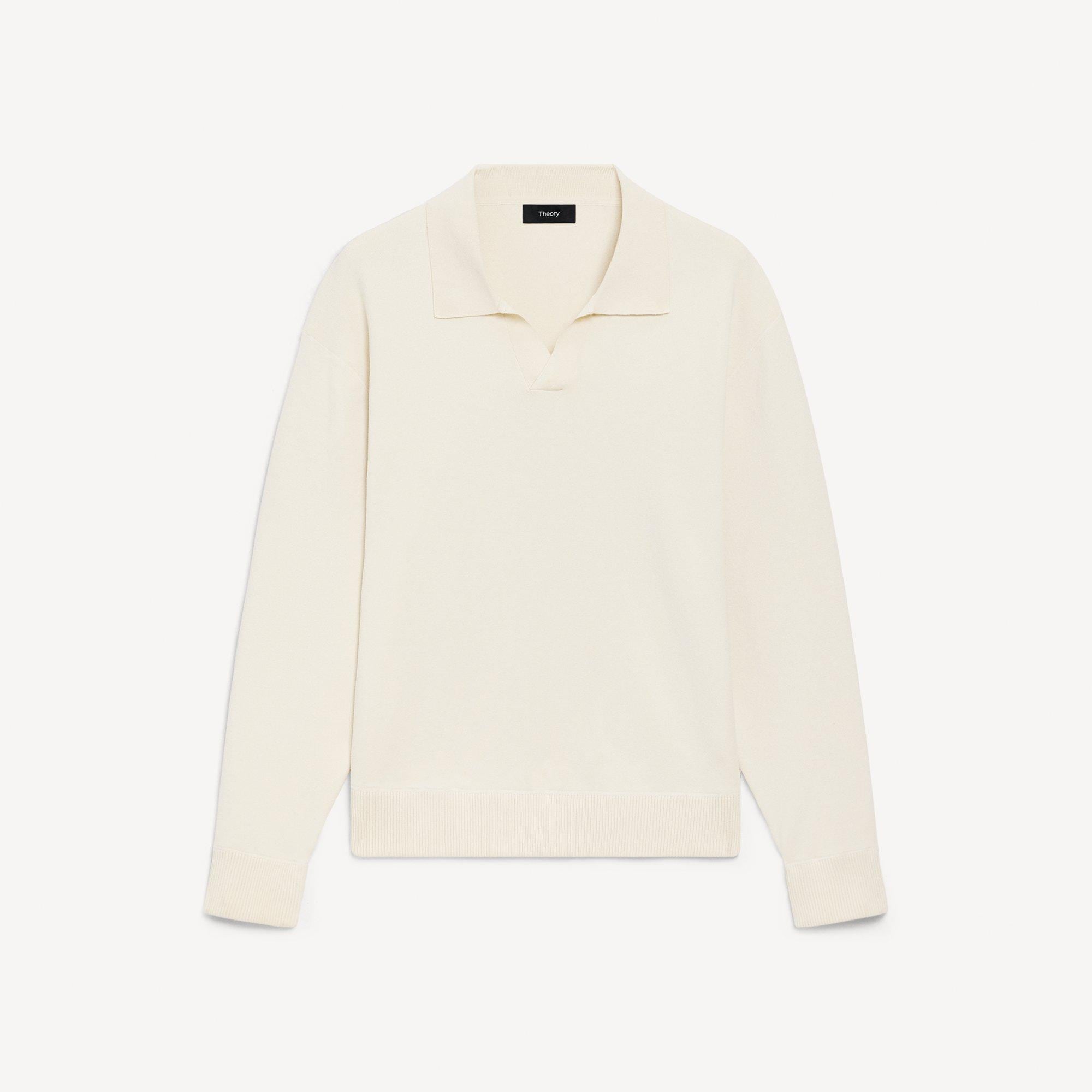 Open Collar Sweater in Light Bilen