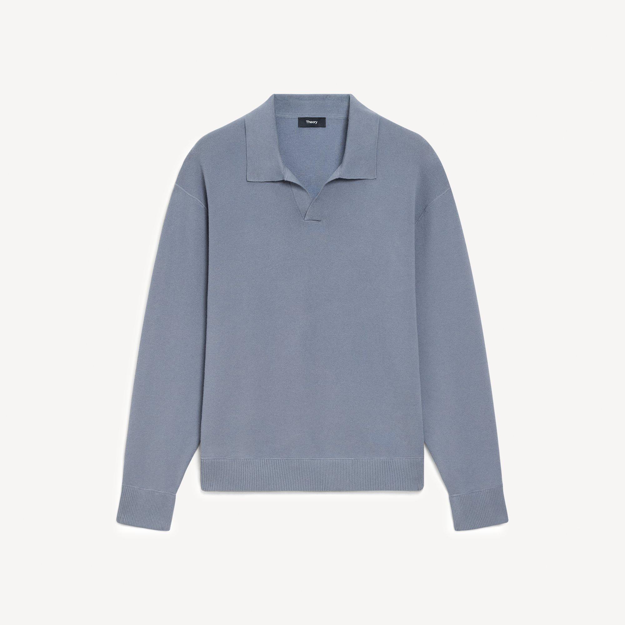 Open Collar Sweater in Light Bilen