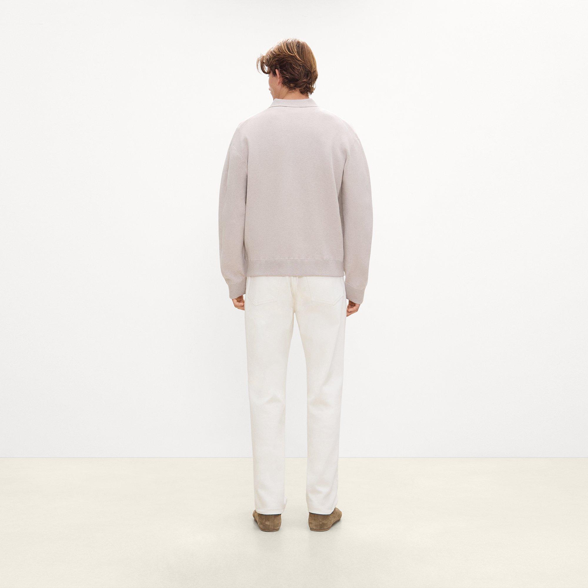 Open Collar Sweater in Light Bilen