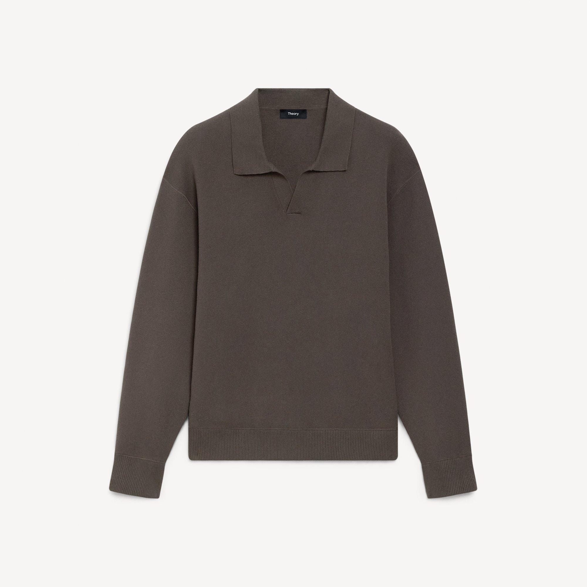 Open Collar Sweater in Light Bilen