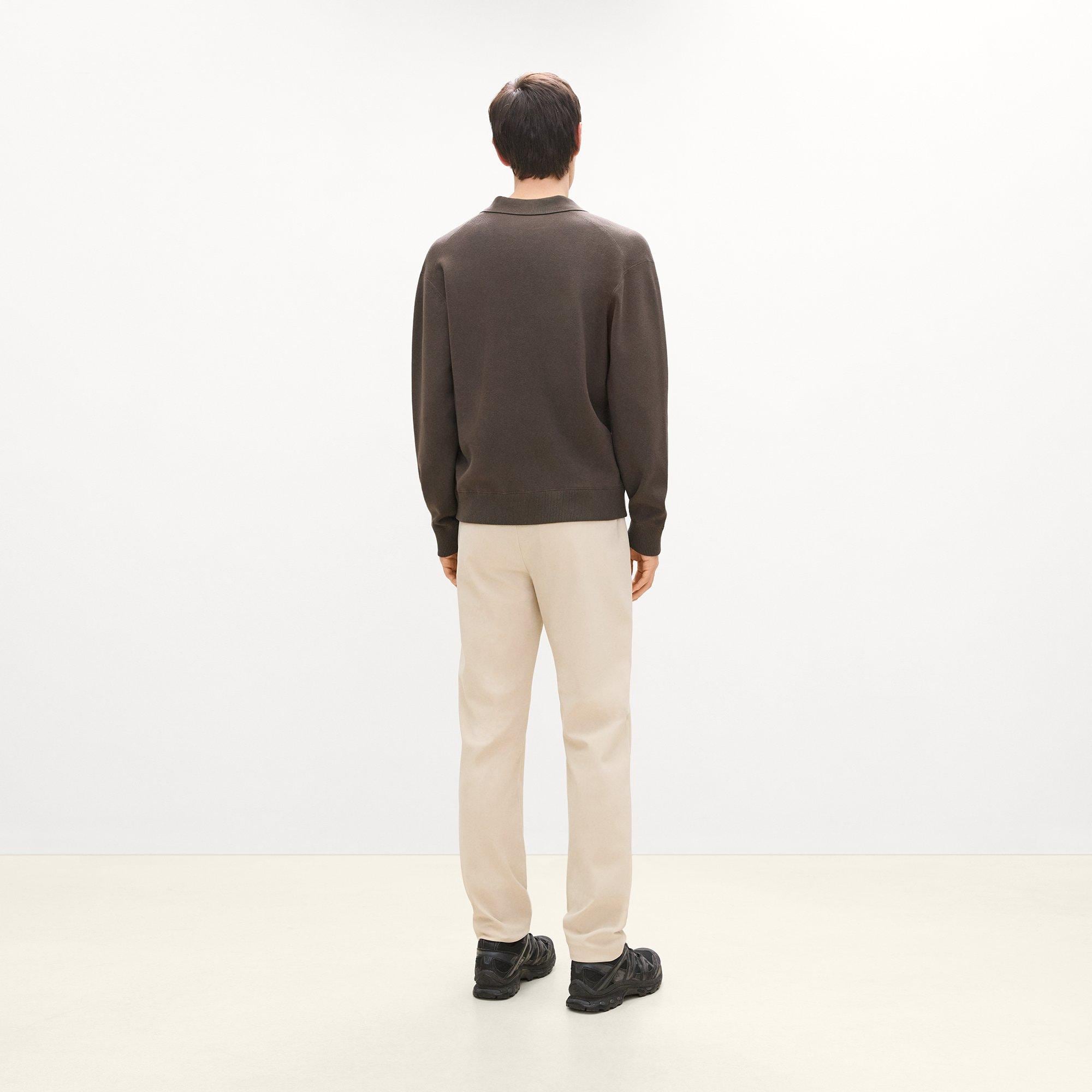 Open Collar Sweater in Light Bilen