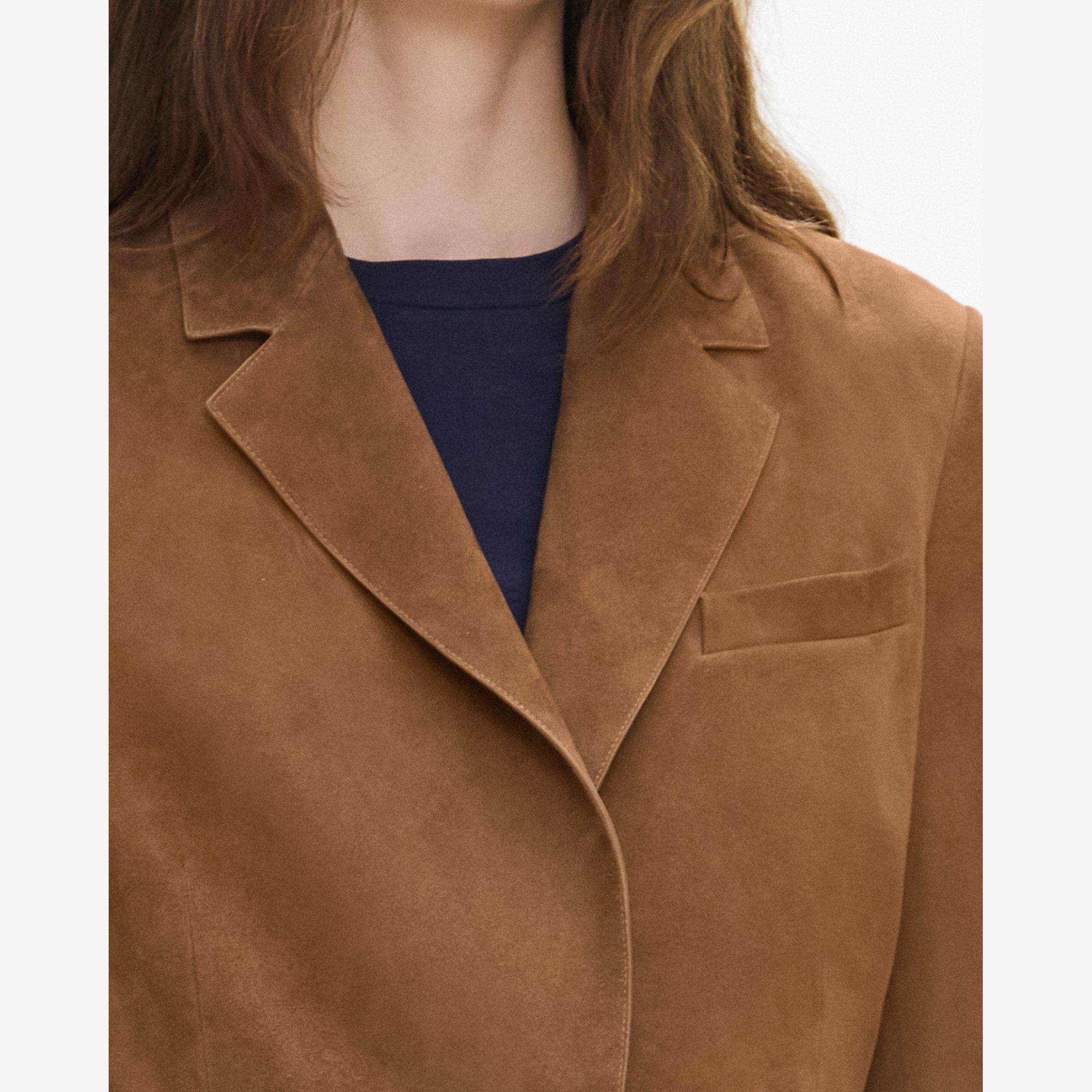 Lynnia Blazer in Suede