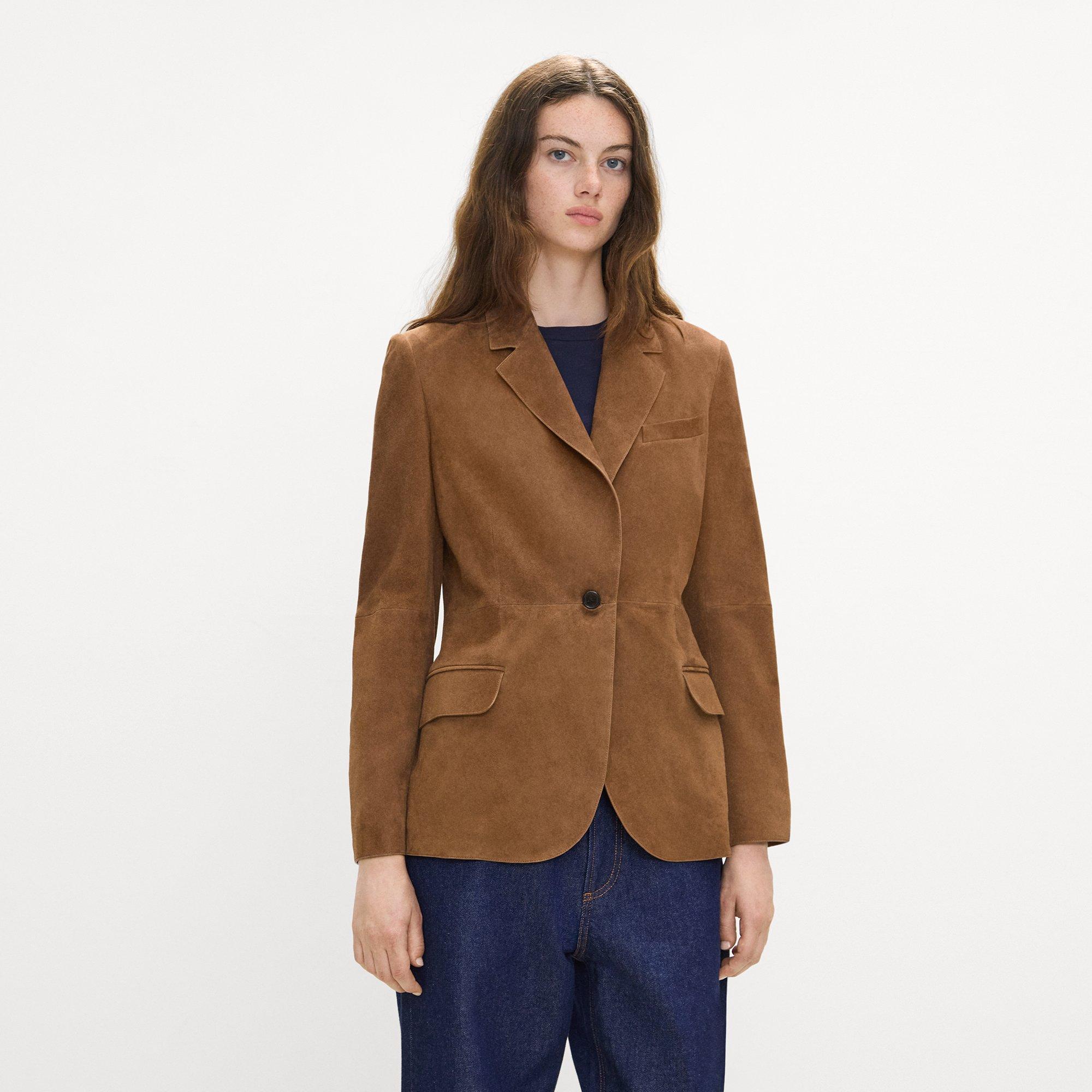 Lynnia Blazer in Suede