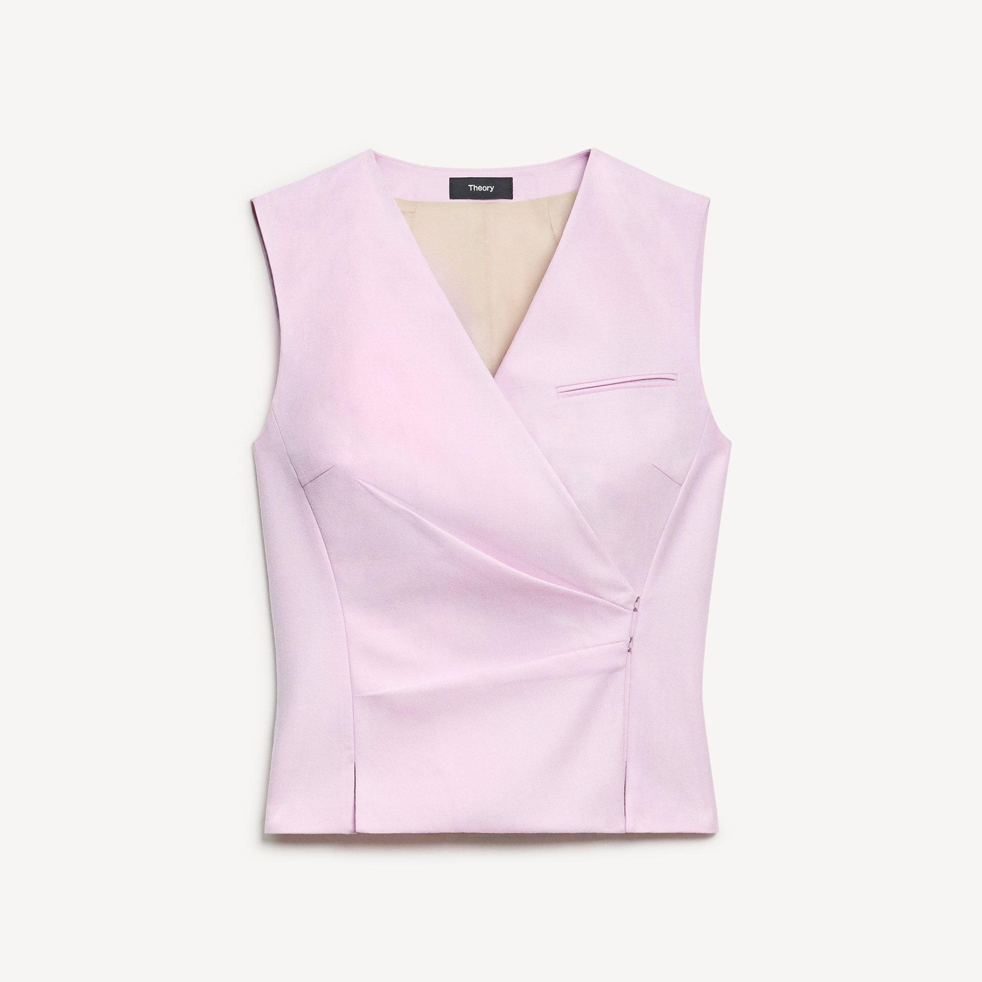 Wrap Vest in Sleek Flannel