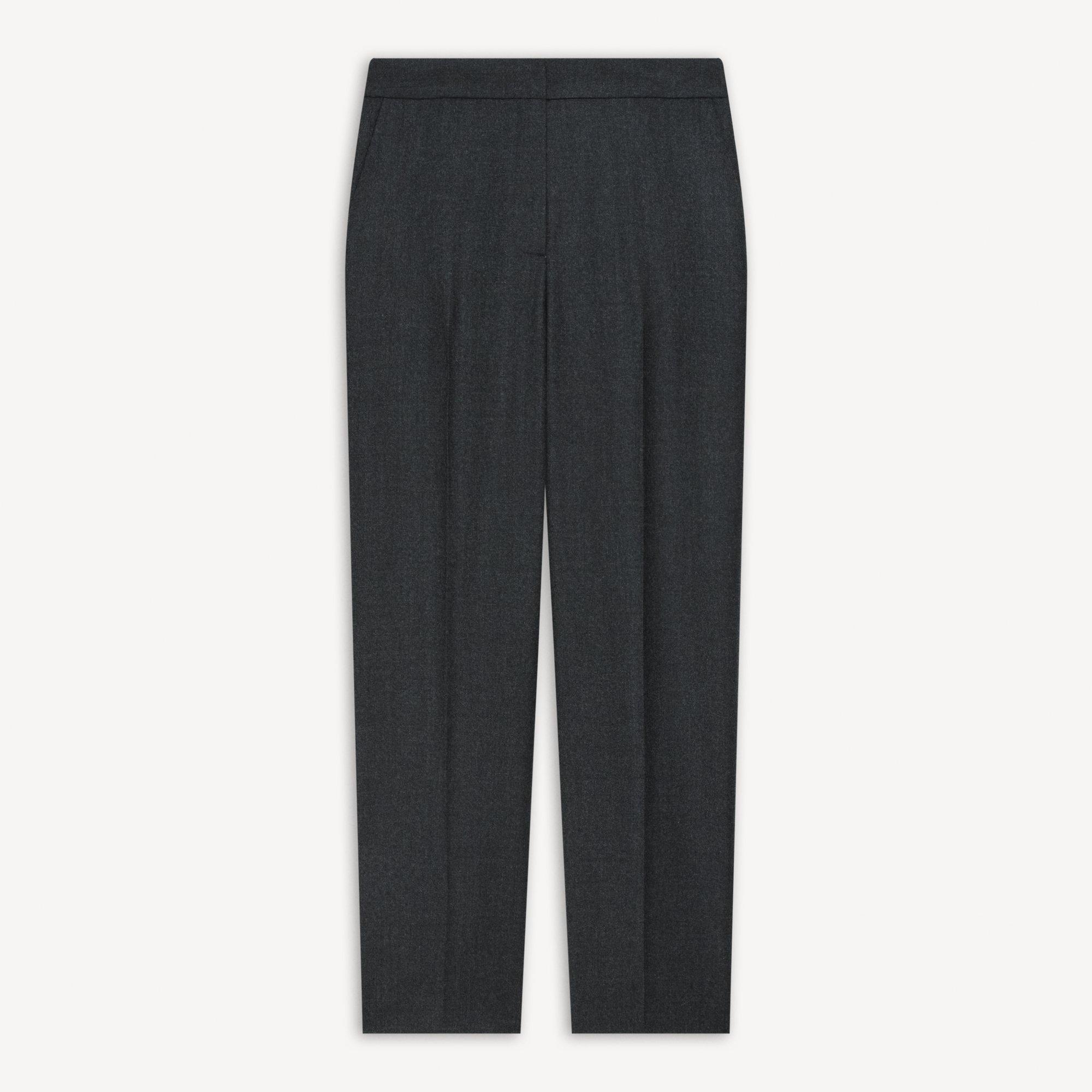 Marcee Cropped Pull-On Pant in Sleek Flannel