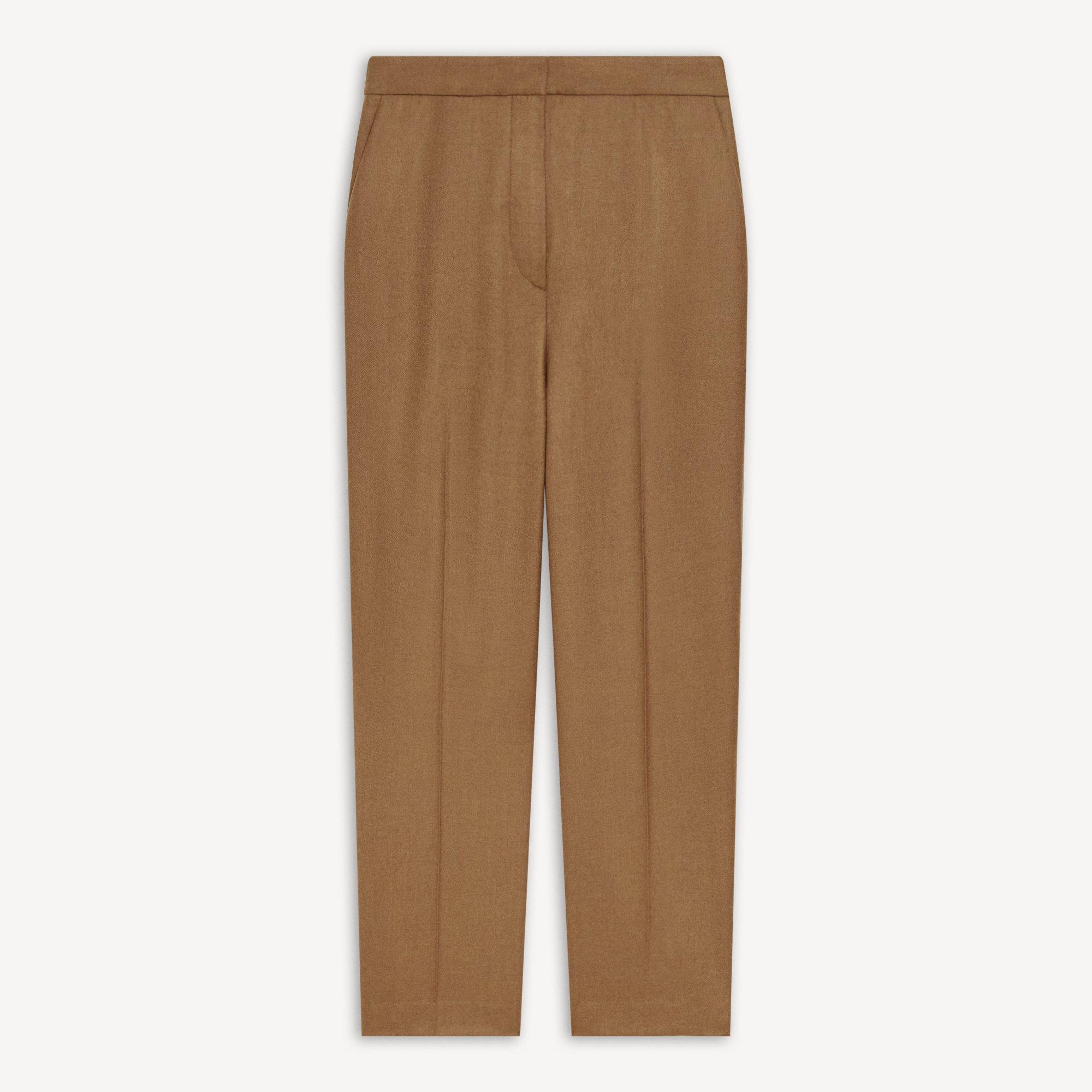Marcee Cropped Pull-On Pant in Sleek Flannel