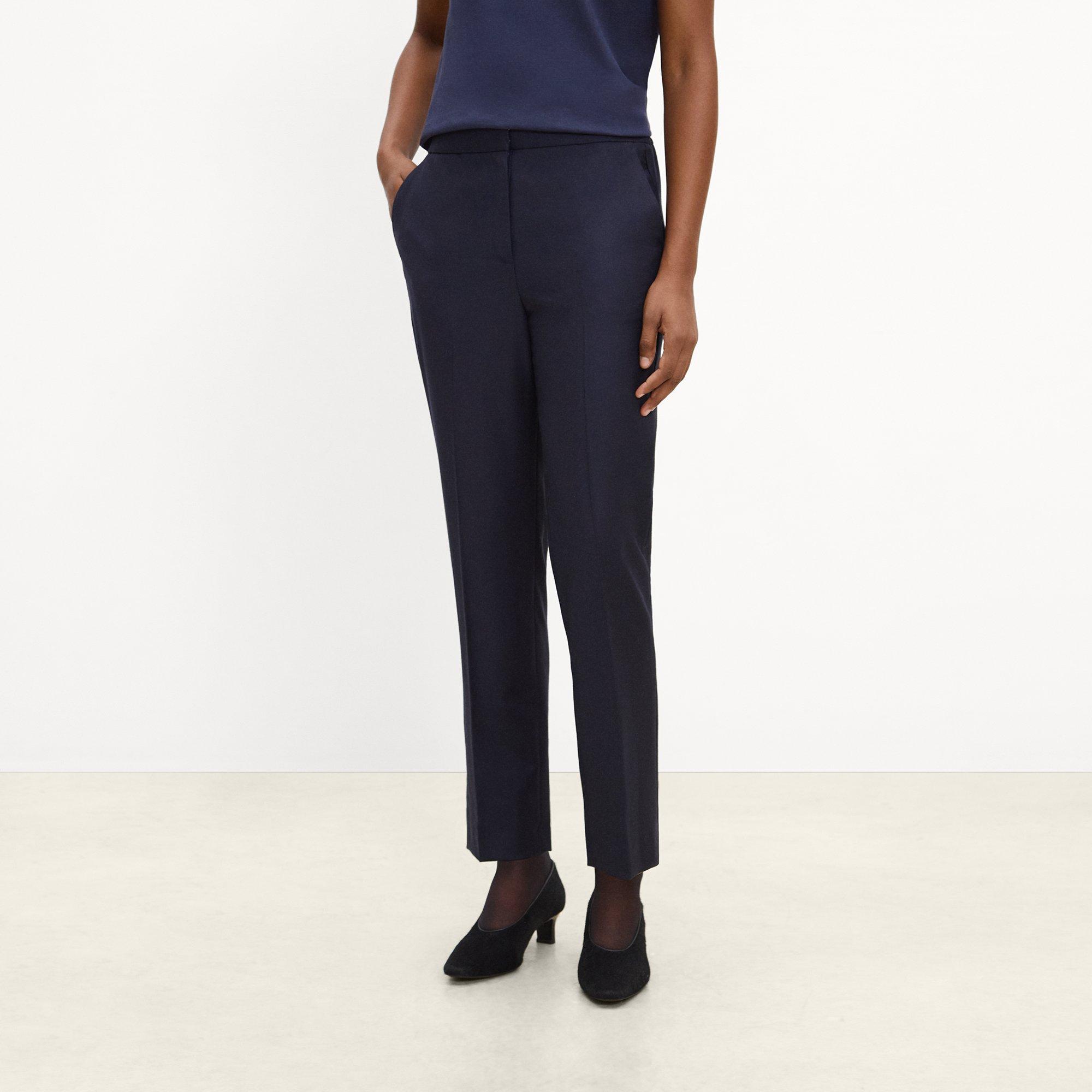 Marcee Cropped Pant in Sleek Flannel