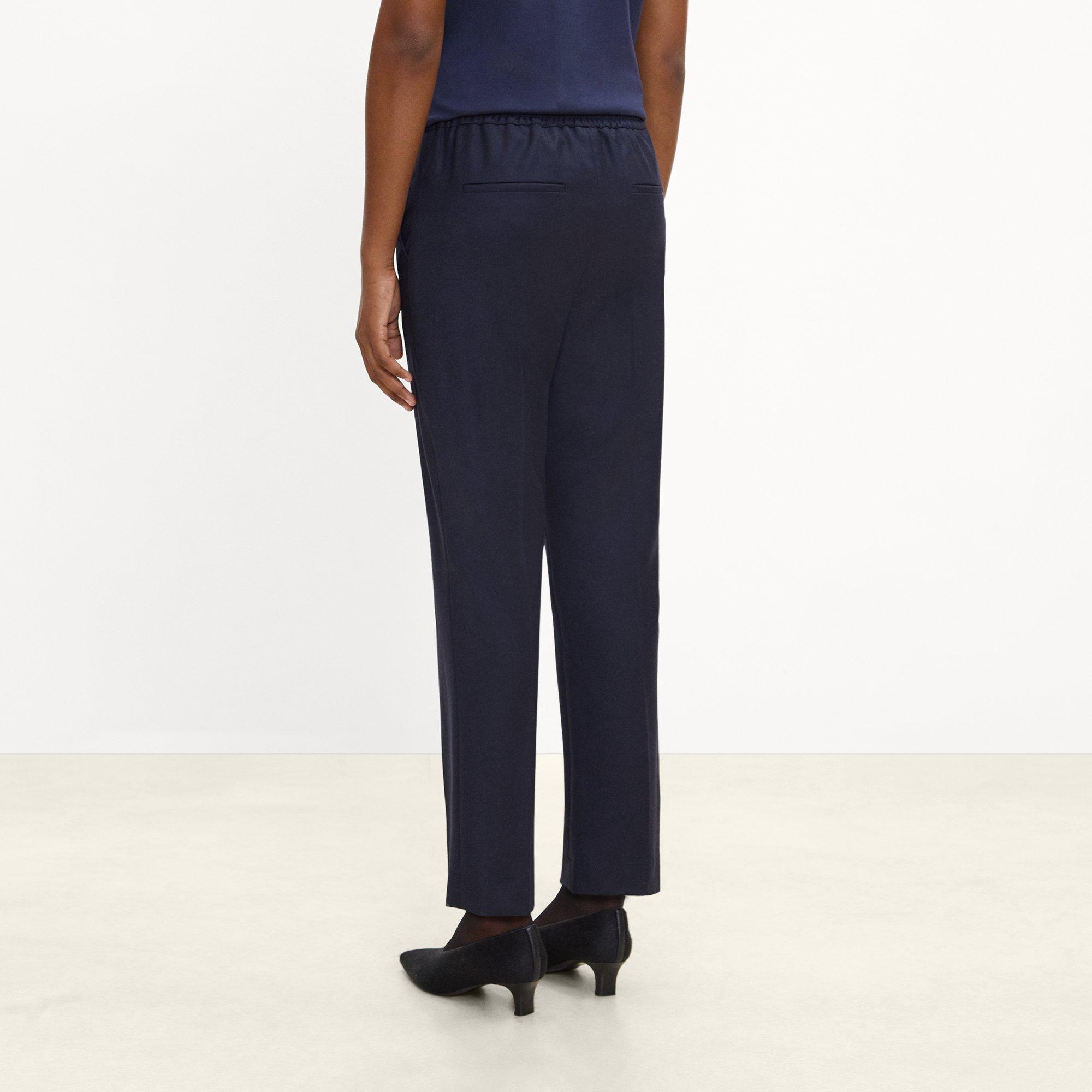 Marcee Cropped Pant in Sleek Flannel