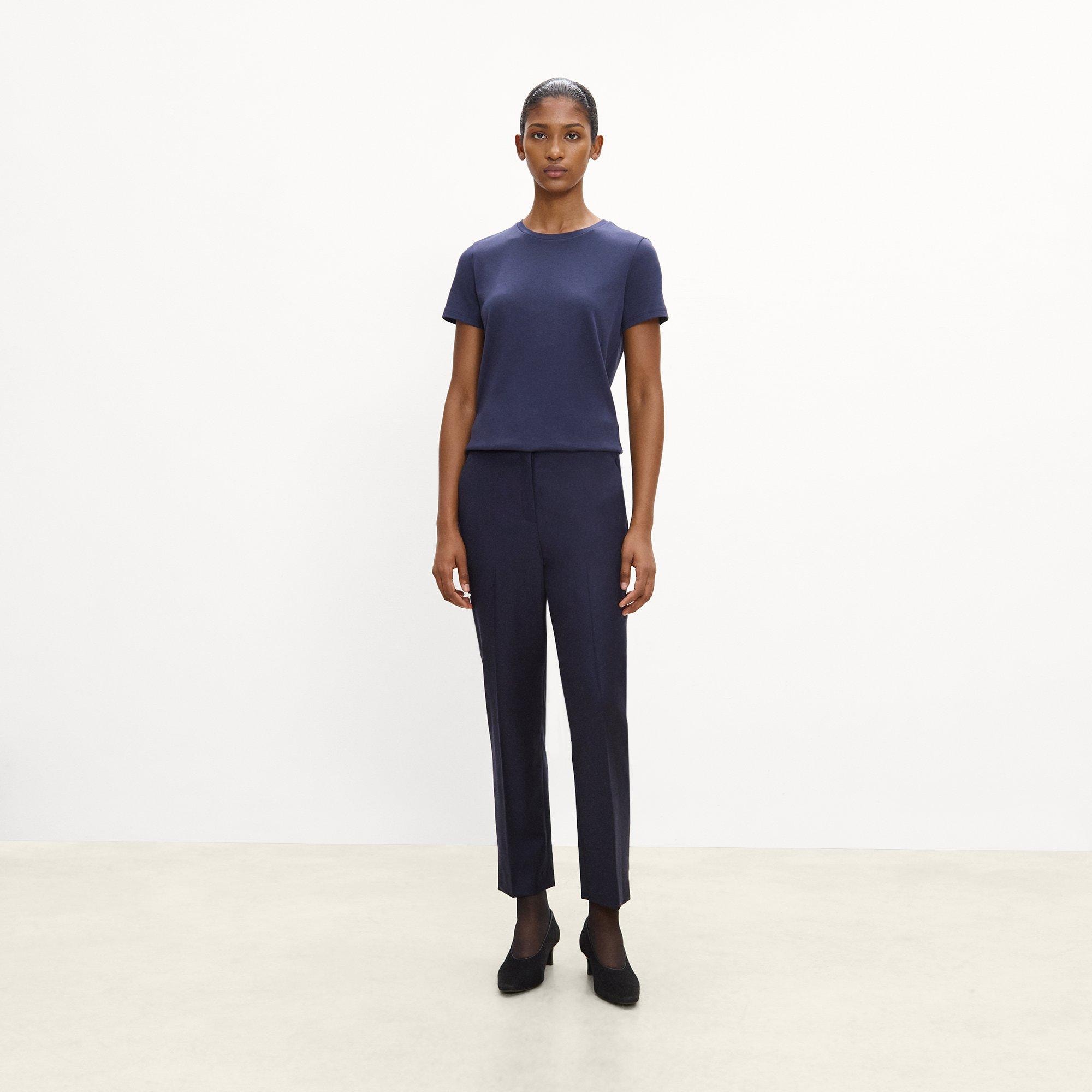 Marcee Cropped Pant in Sleek Flannel