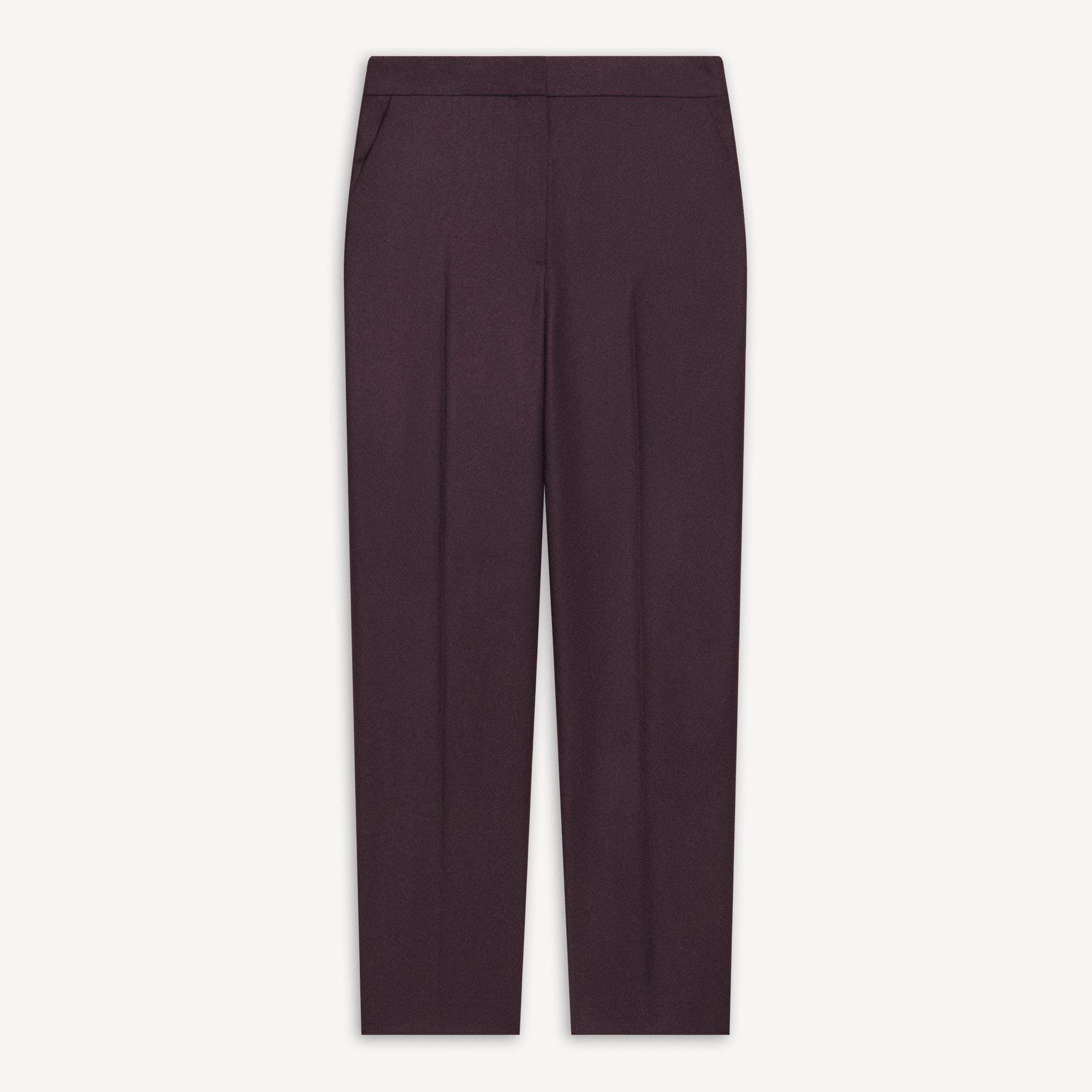 Marcee Cropped Pull-On Pant in Sleek Flannel