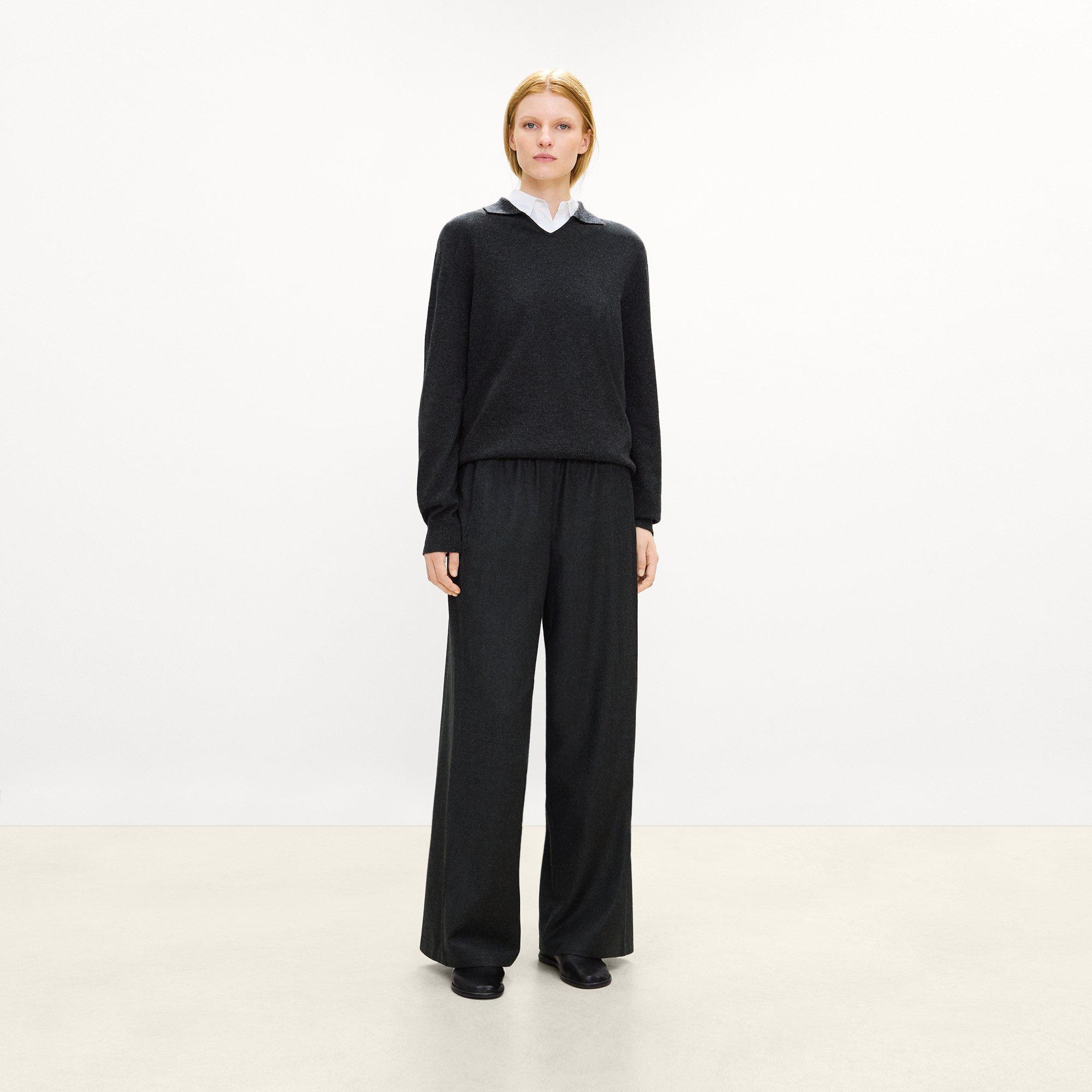 Relaxed Pull-On Pant in Sleek Flannel