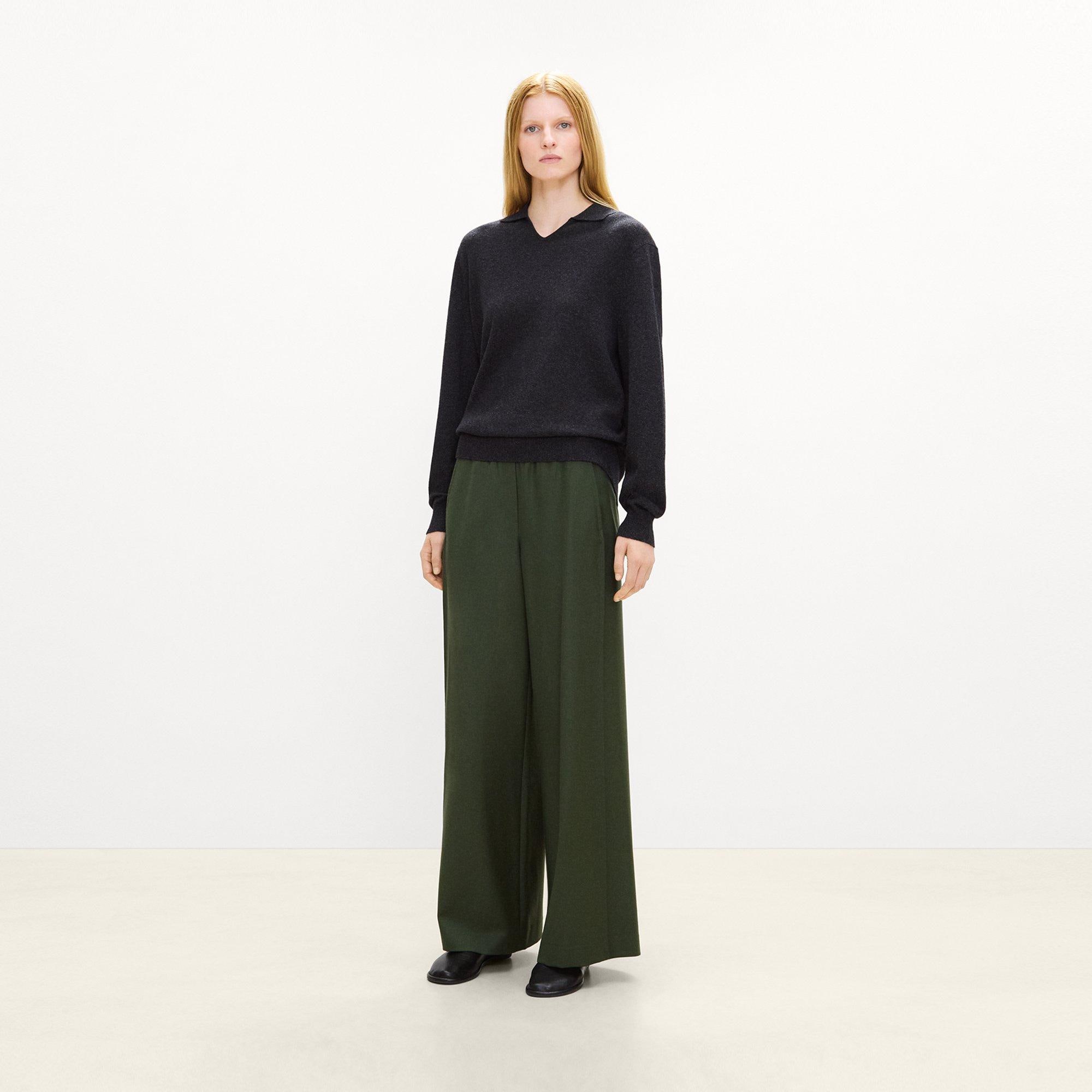 Relaxed Pull-On Pant in Sleek Flannel