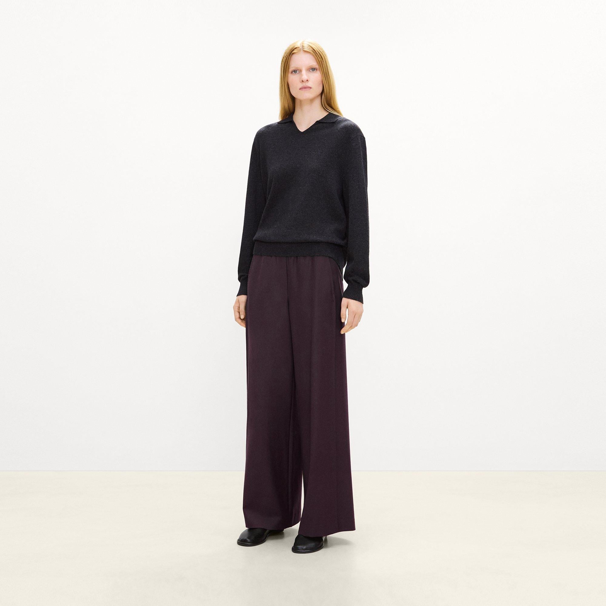 Relaxed Pull-On Pant in Sleek Flannel