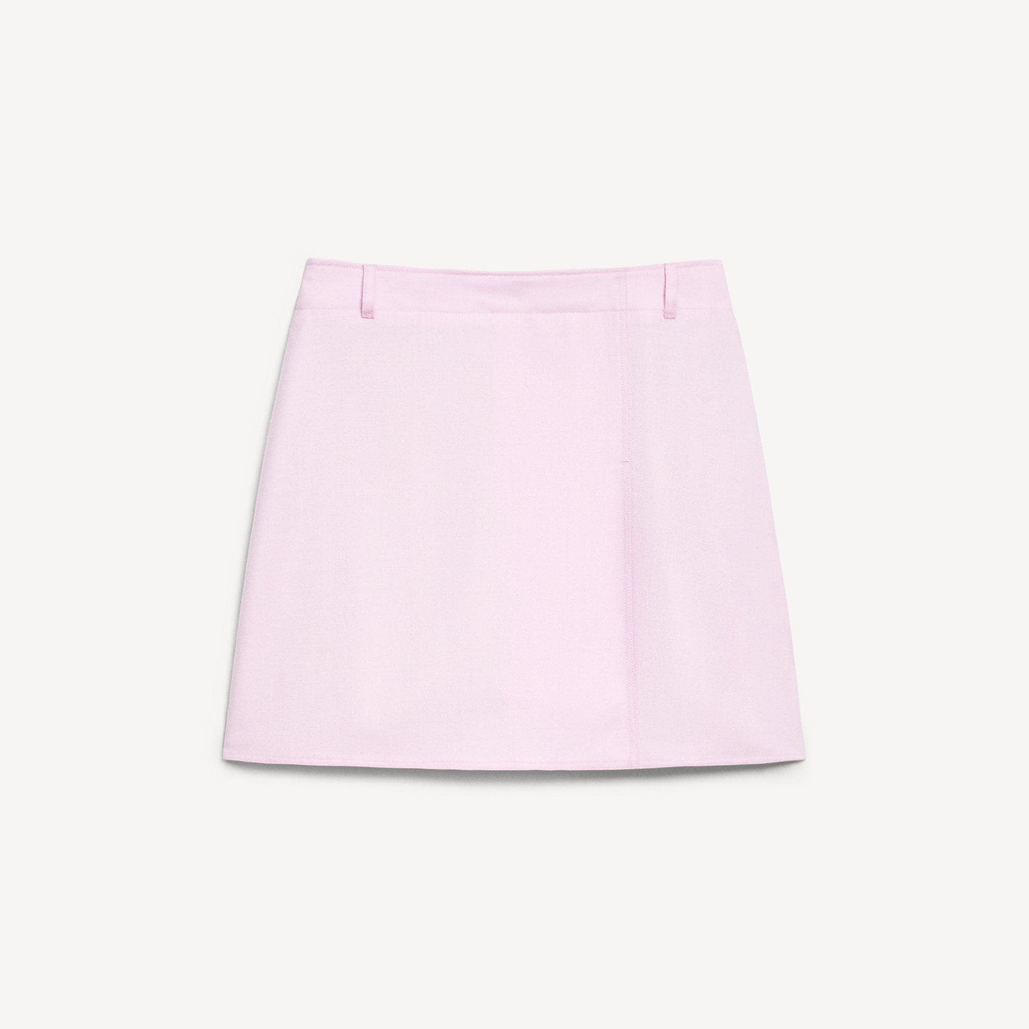 A-Line Mini Skirt in Sleek Flannel