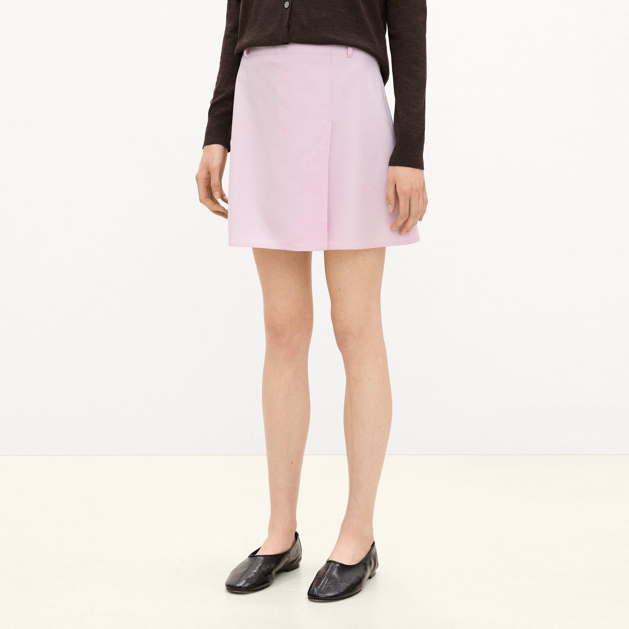 A-Line Mini Skirt in Sleek Flannel
