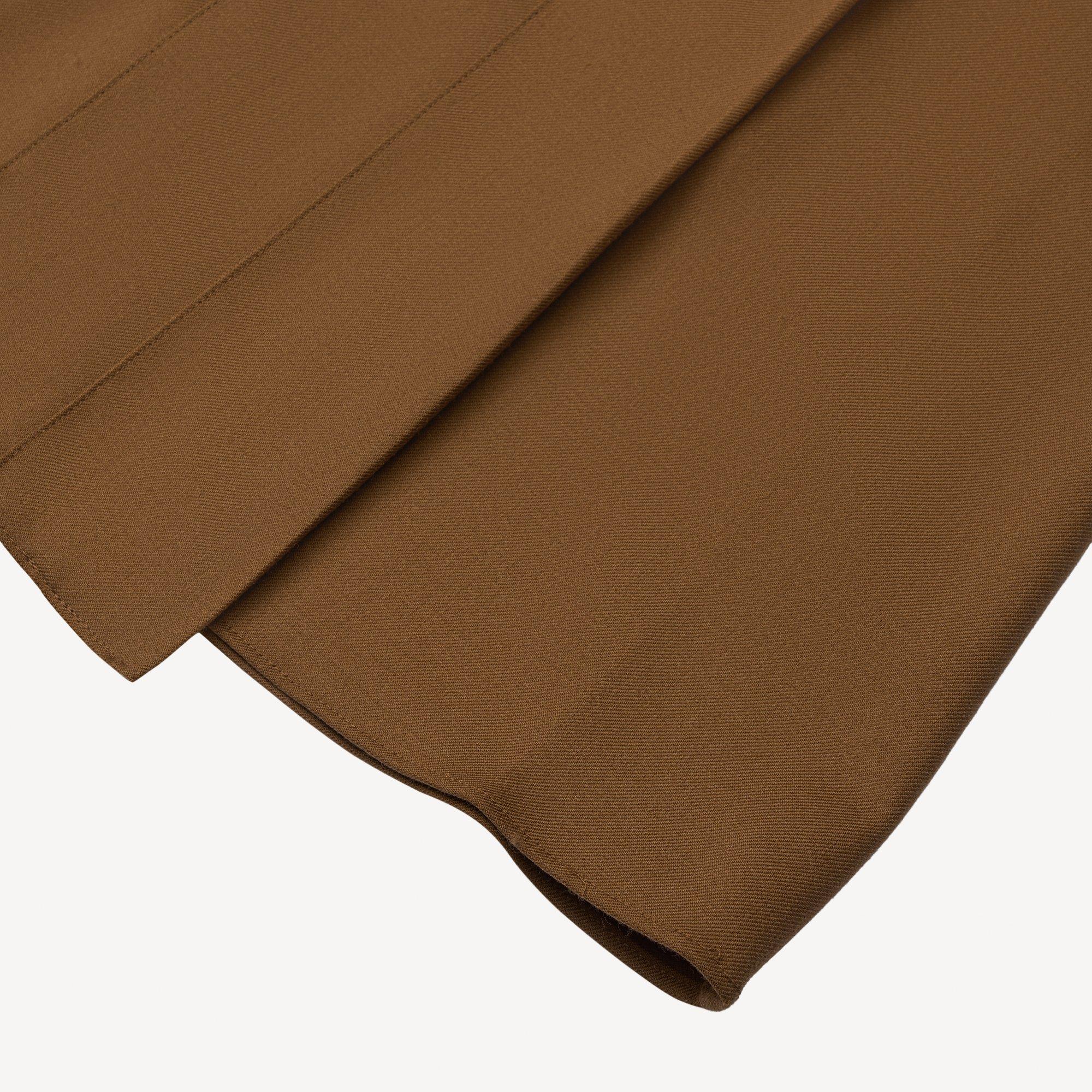 Pleated Wrap Skirt in Drape Flannel