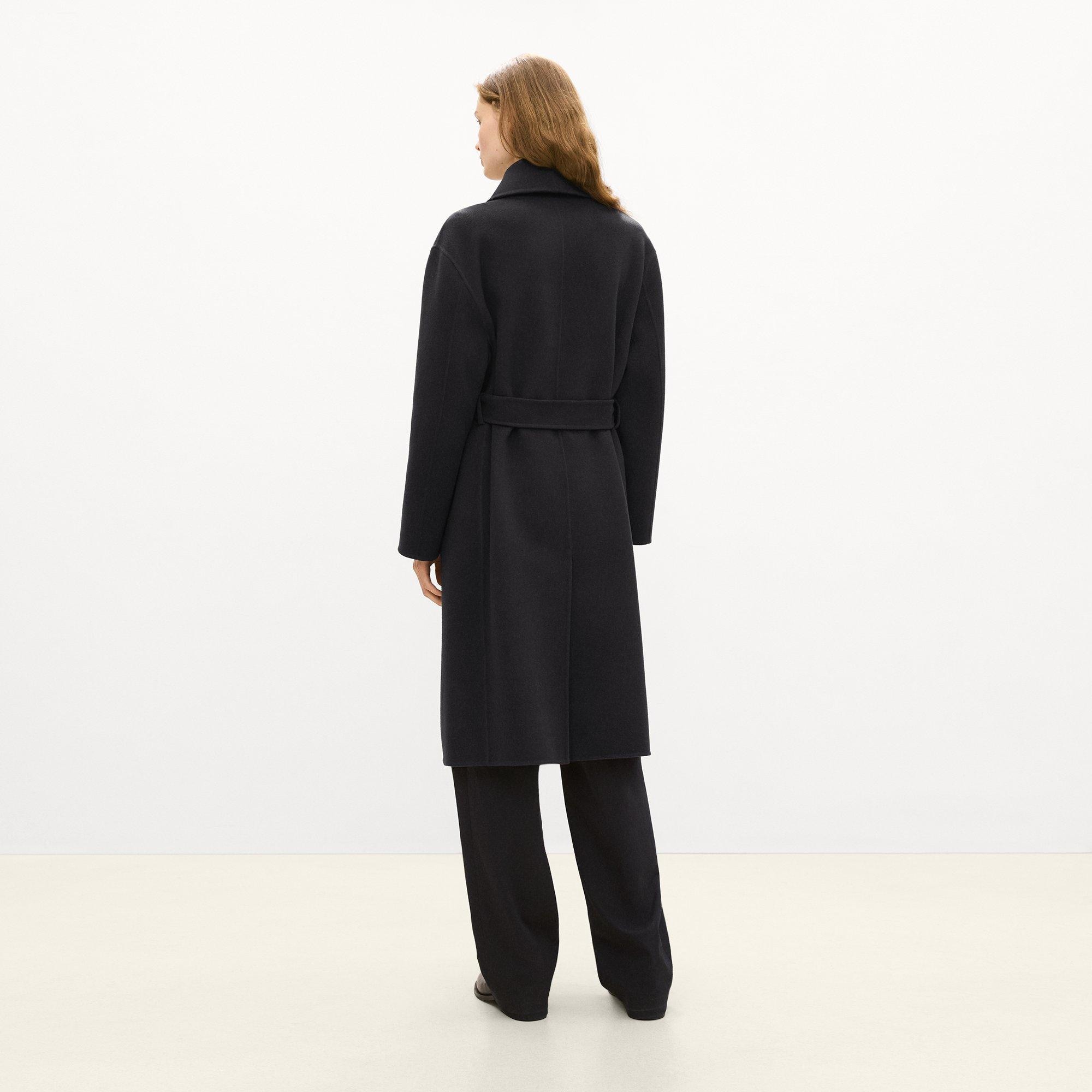 Shawl Collar Coat in Double-Face Wool-Cashmere
