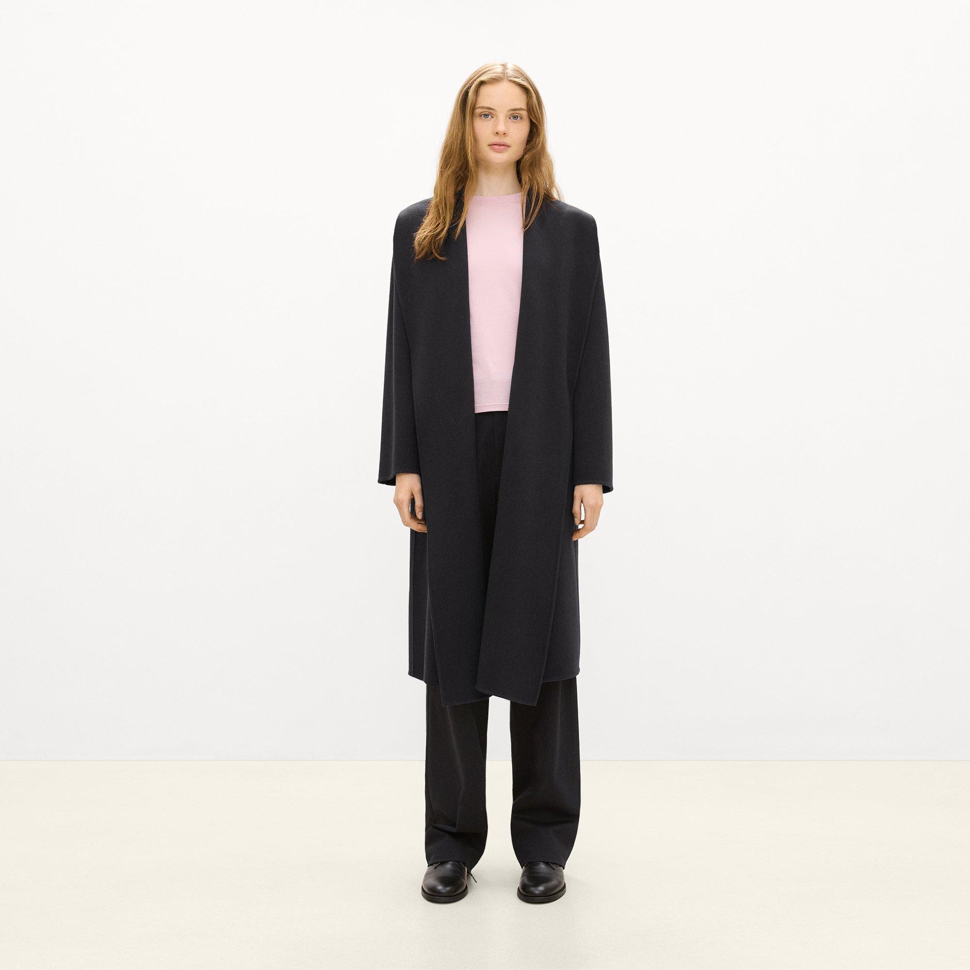 Shawl Collar Coat in Double-Face Wool-Cashmere