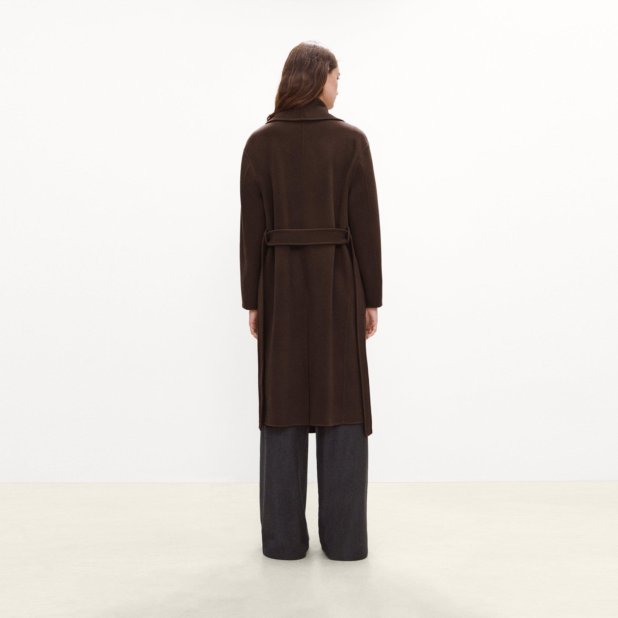 Shawl Collar Coat in Double-Face Wool-Cashmere