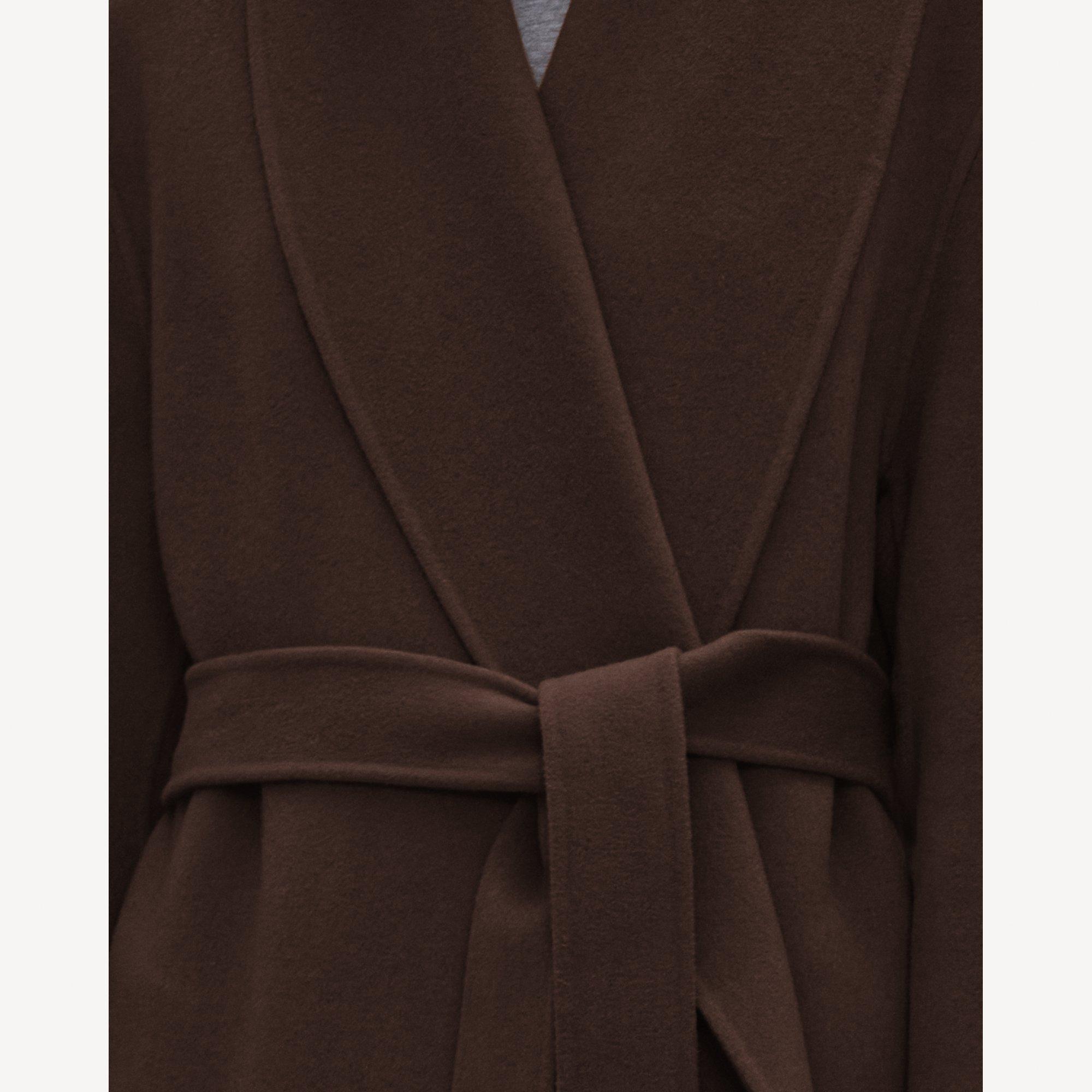 Shawl Collar Coat in Double-Face Wool-Cashmere