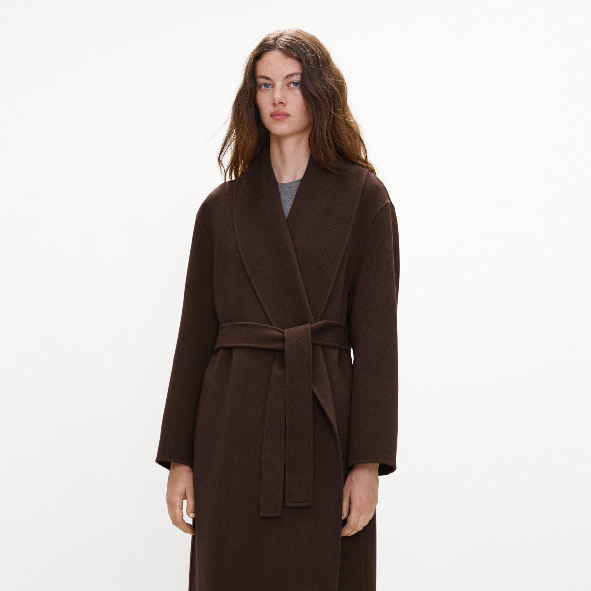 Shawl Collar Coat in Double-Face Wool-Cashmere