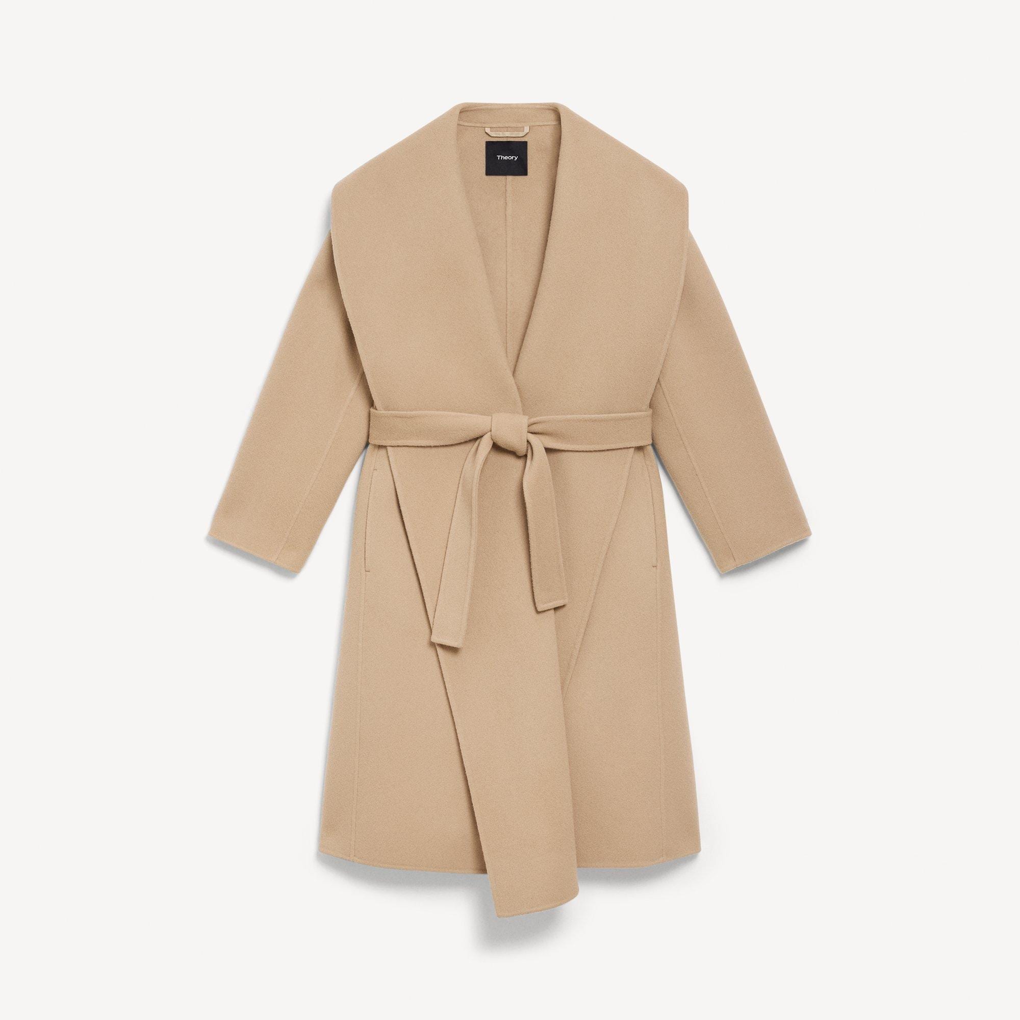 Shawl Collar Coat in Double-Face Wool-Cashmere