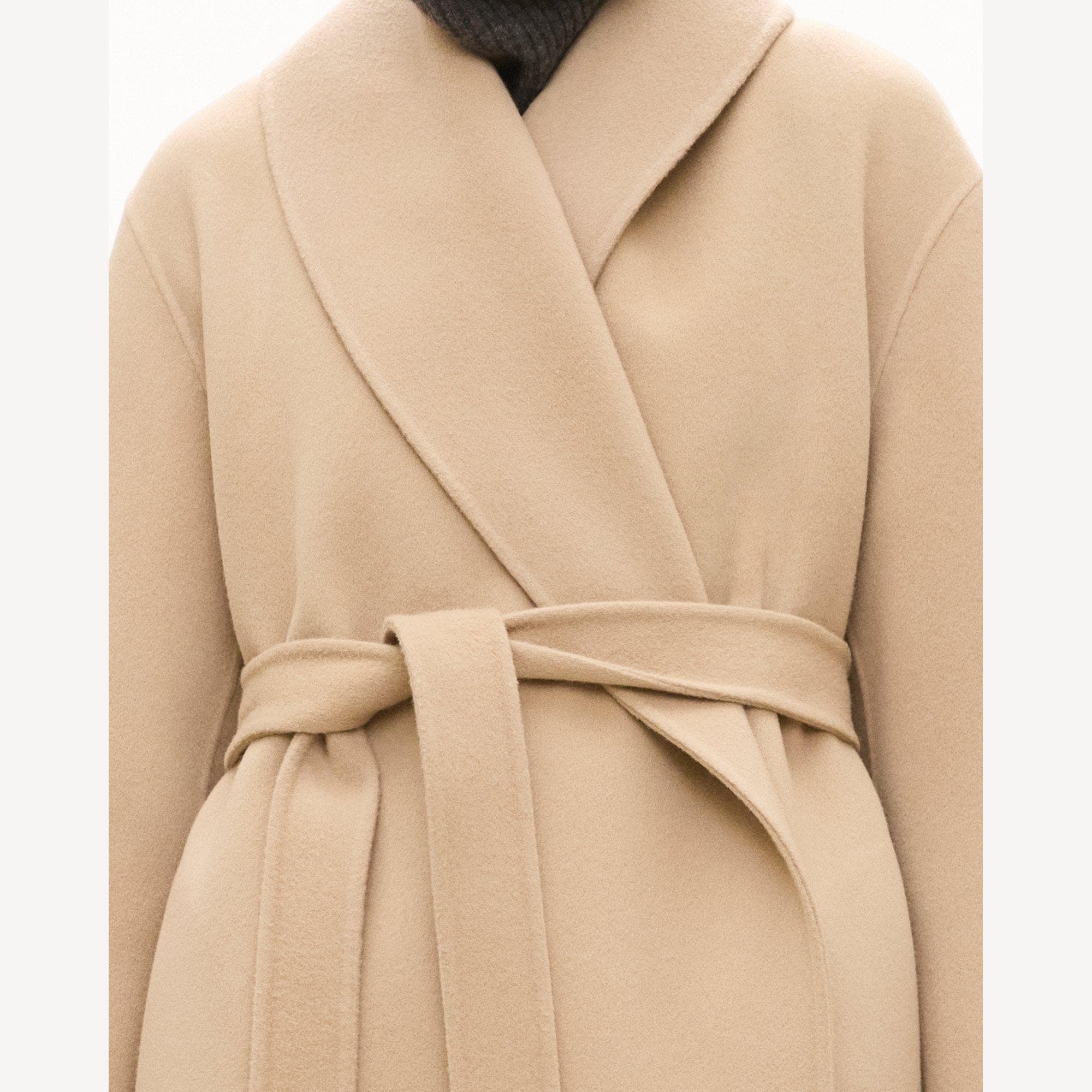 Shawl Collar Coat in Double-Face Wool-Cashmere
