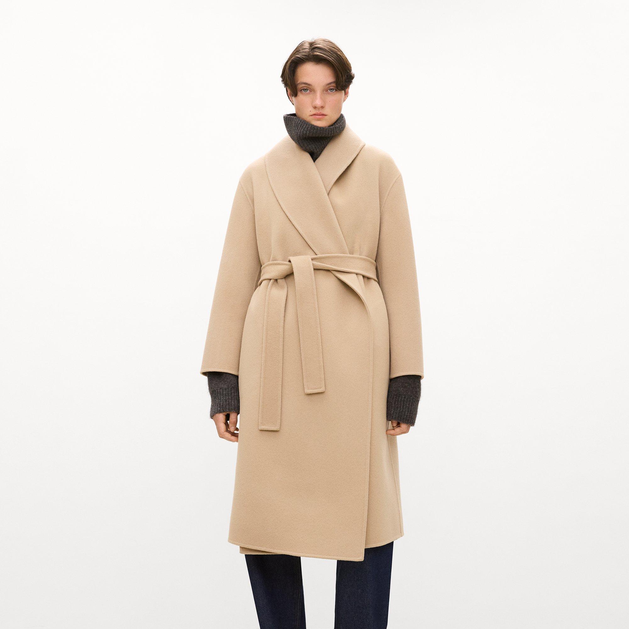 Shawl Collar Coat in Double-Face Wool-Cashmere
