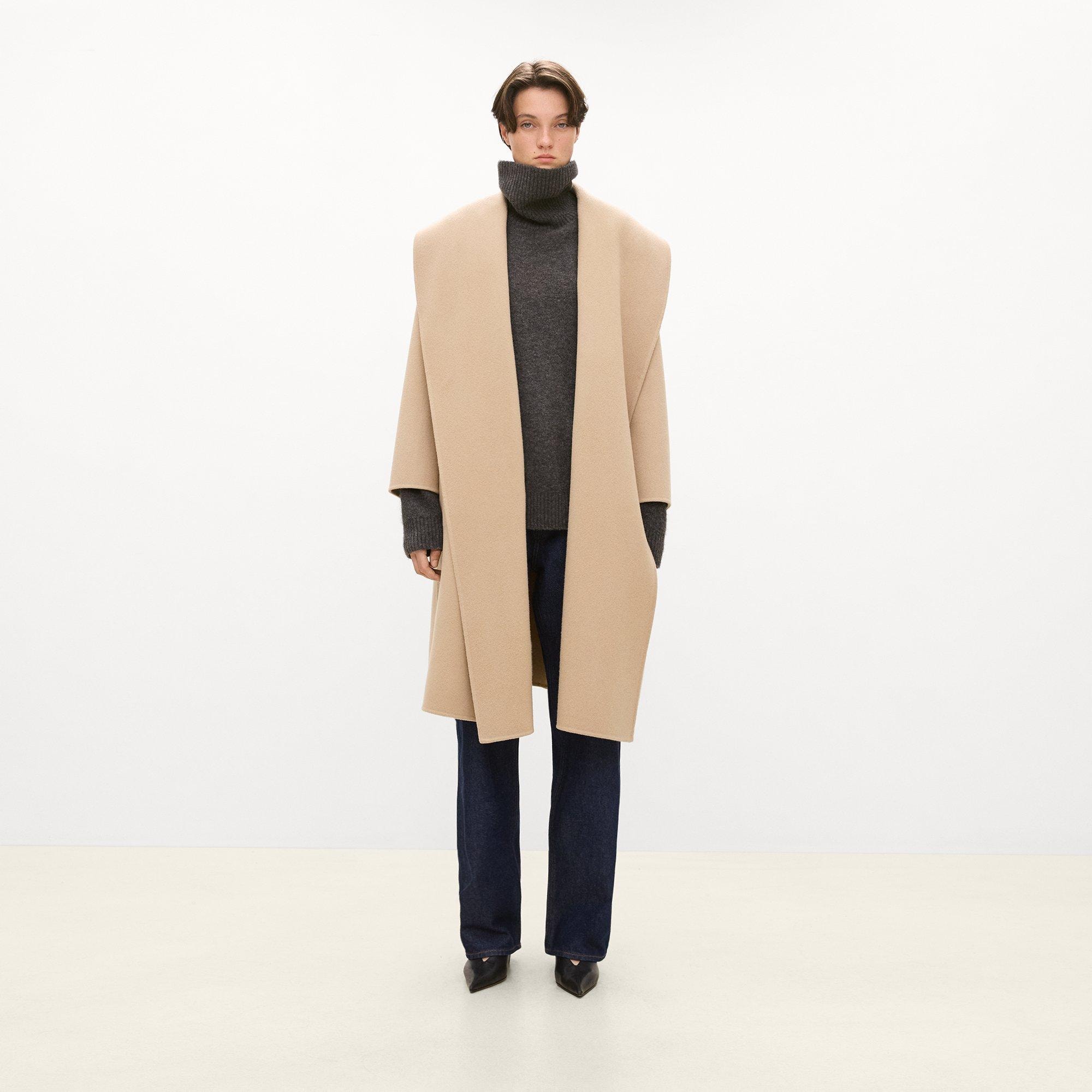 Shawl Collar Coat in Double-Face Wool-Cashmere