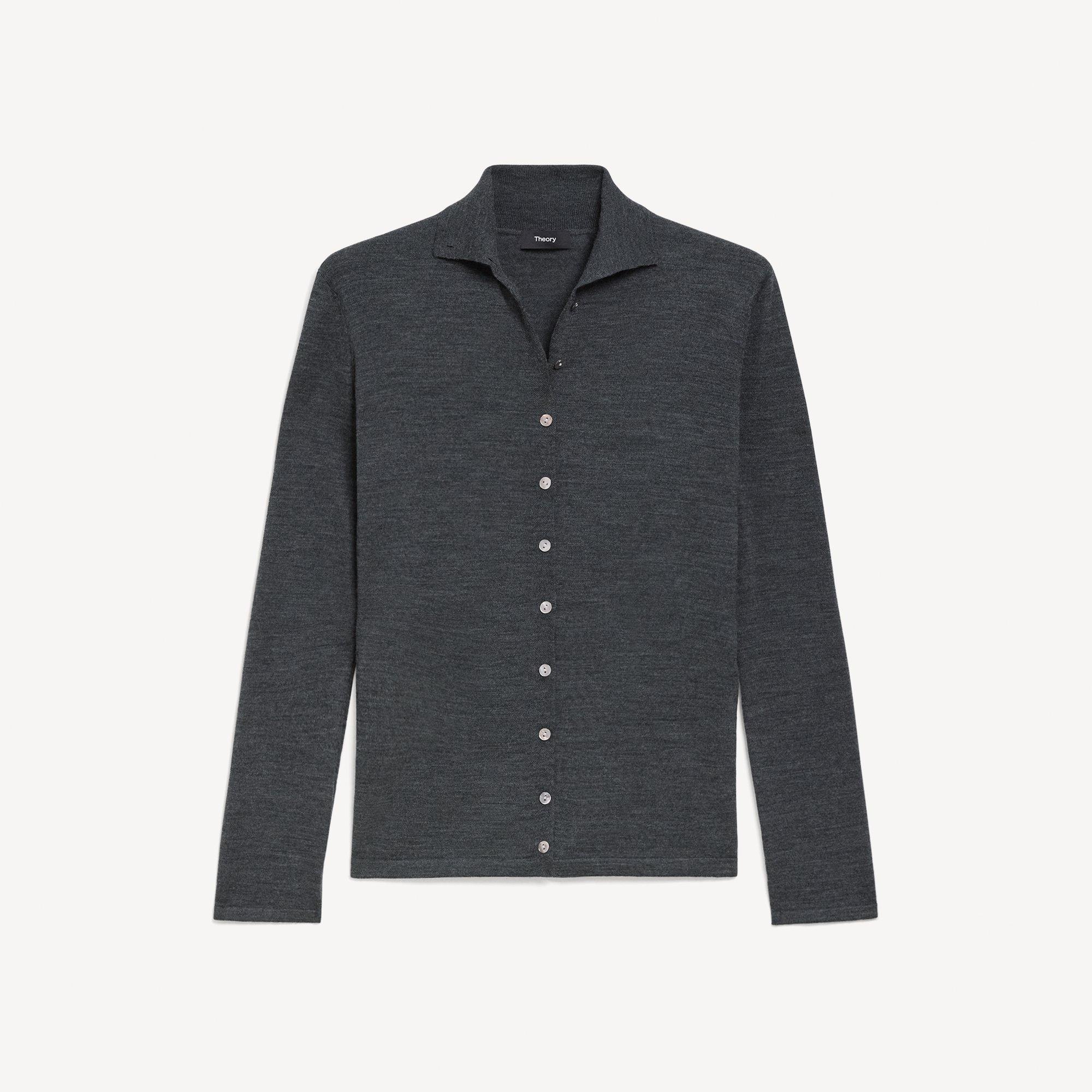 Turtleneck Cardigan in Regal Wool