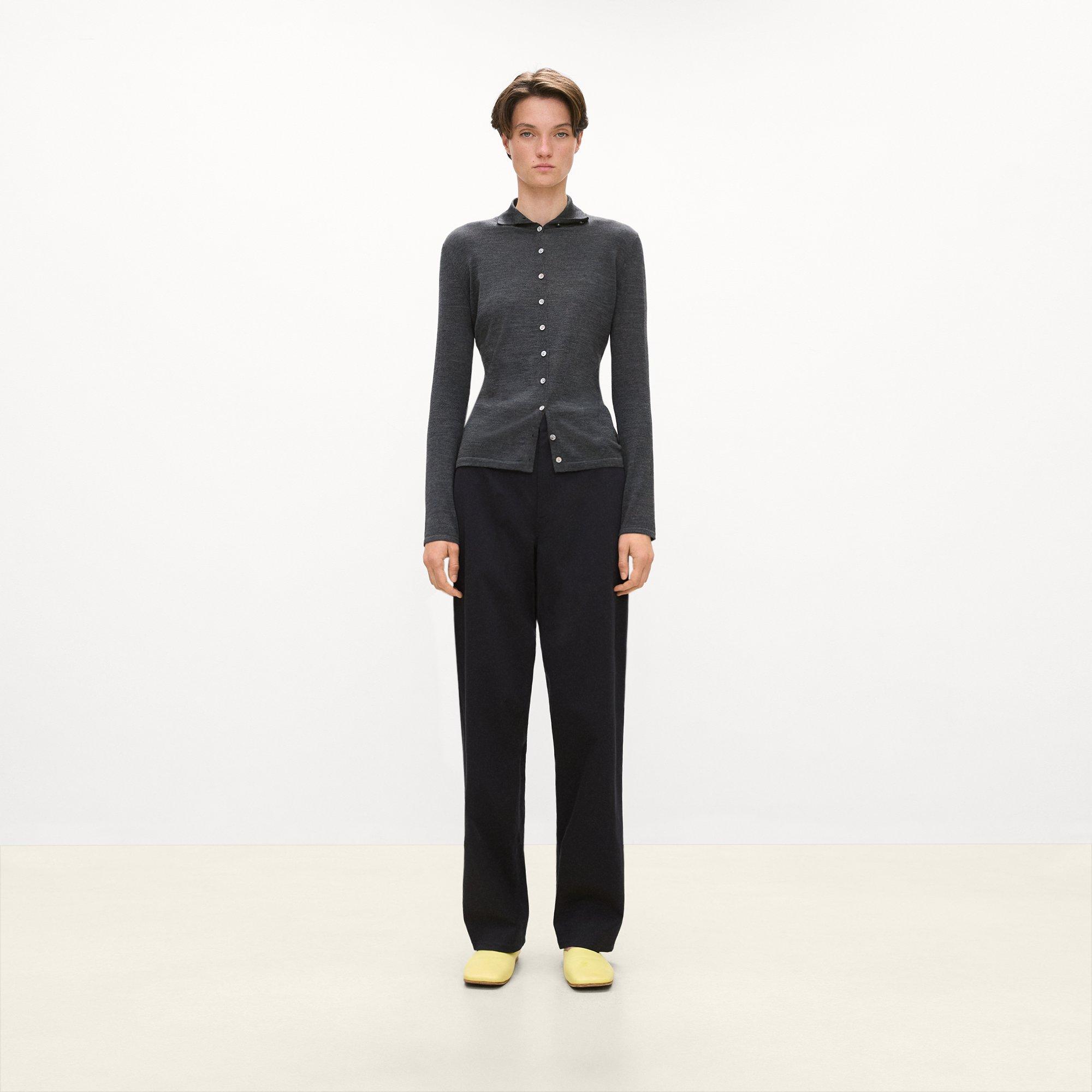 Turtleneck Cardigan in Regal Wool