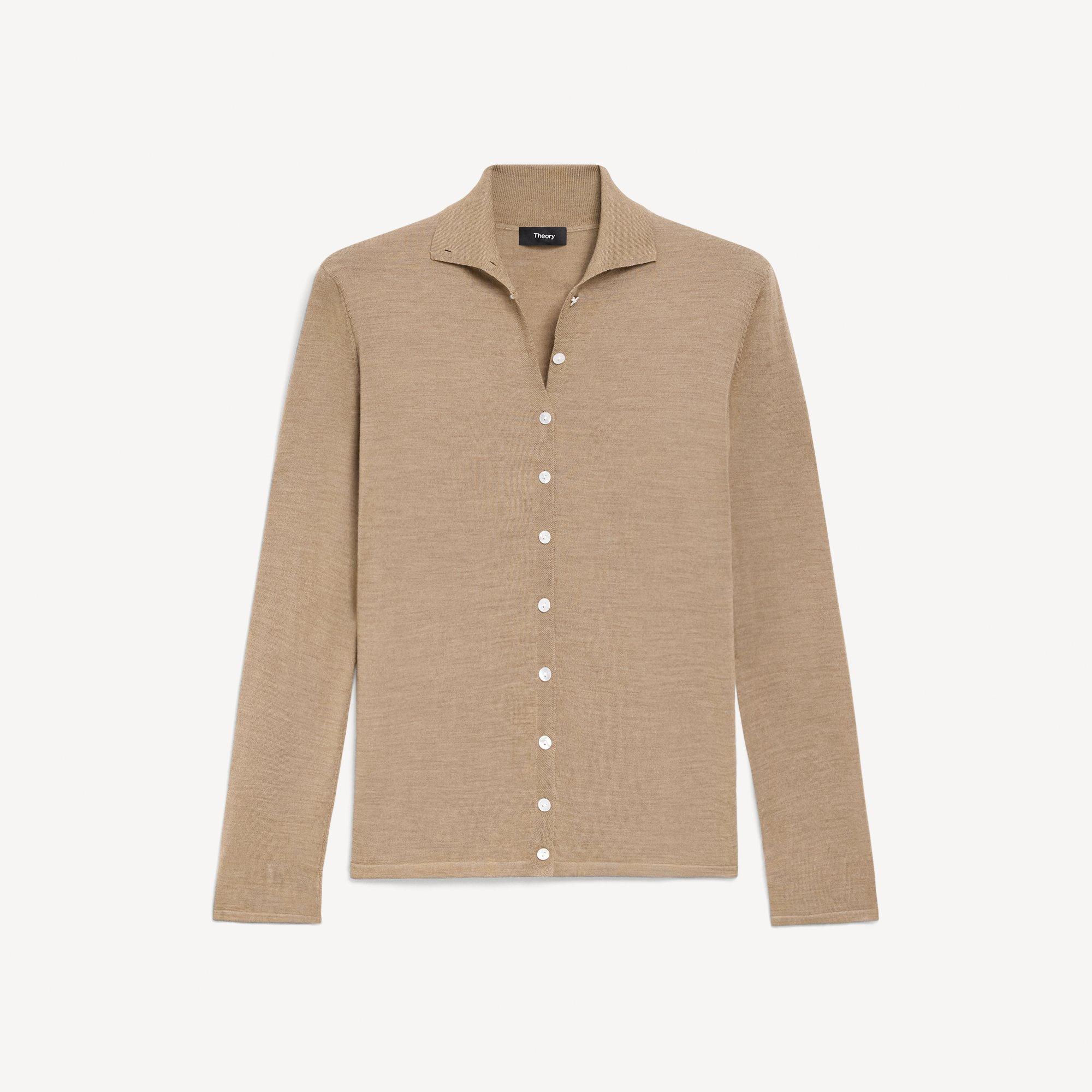 Turtleneck Cardigan in Regal Wool