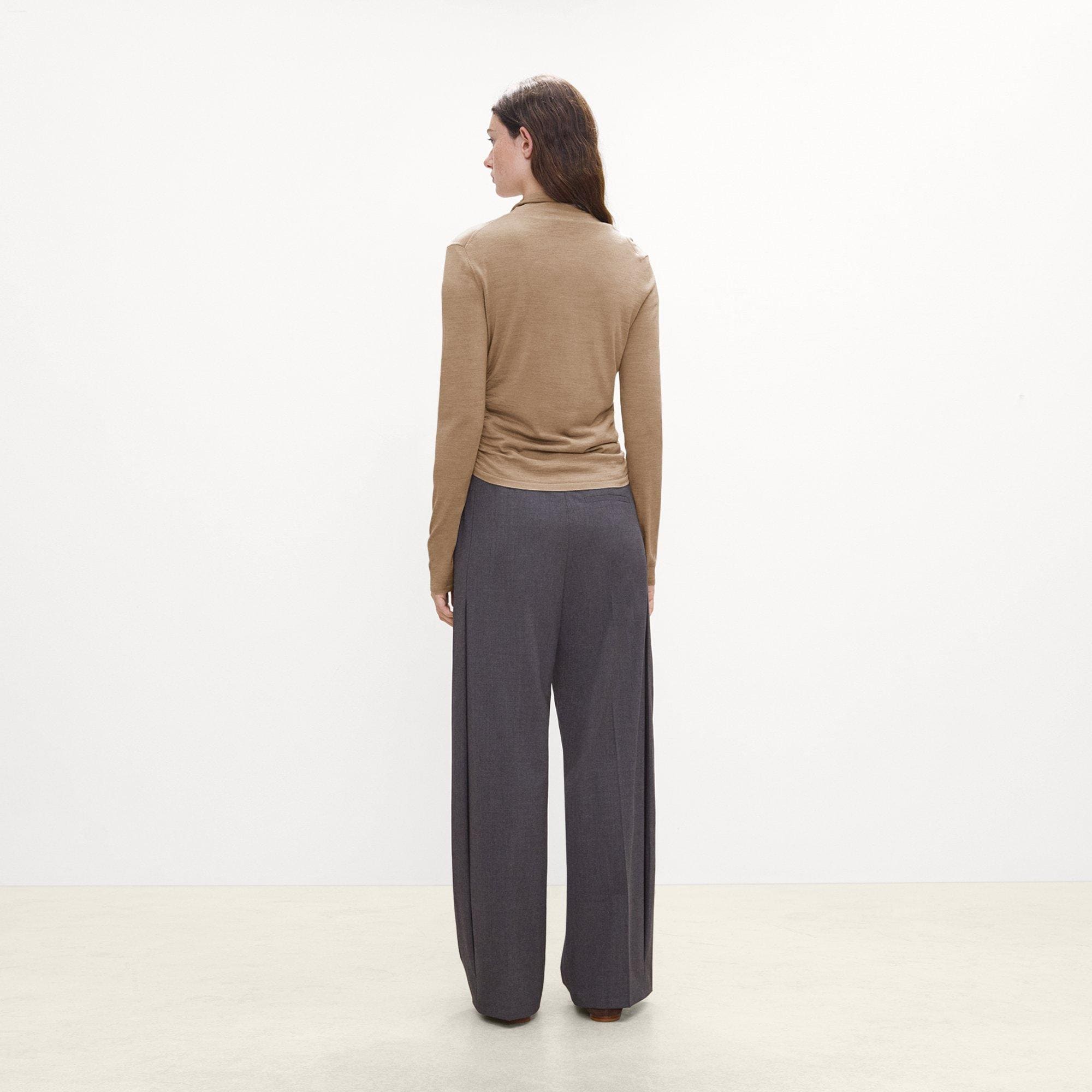 Turtleneck Cardigan in Regal Wool