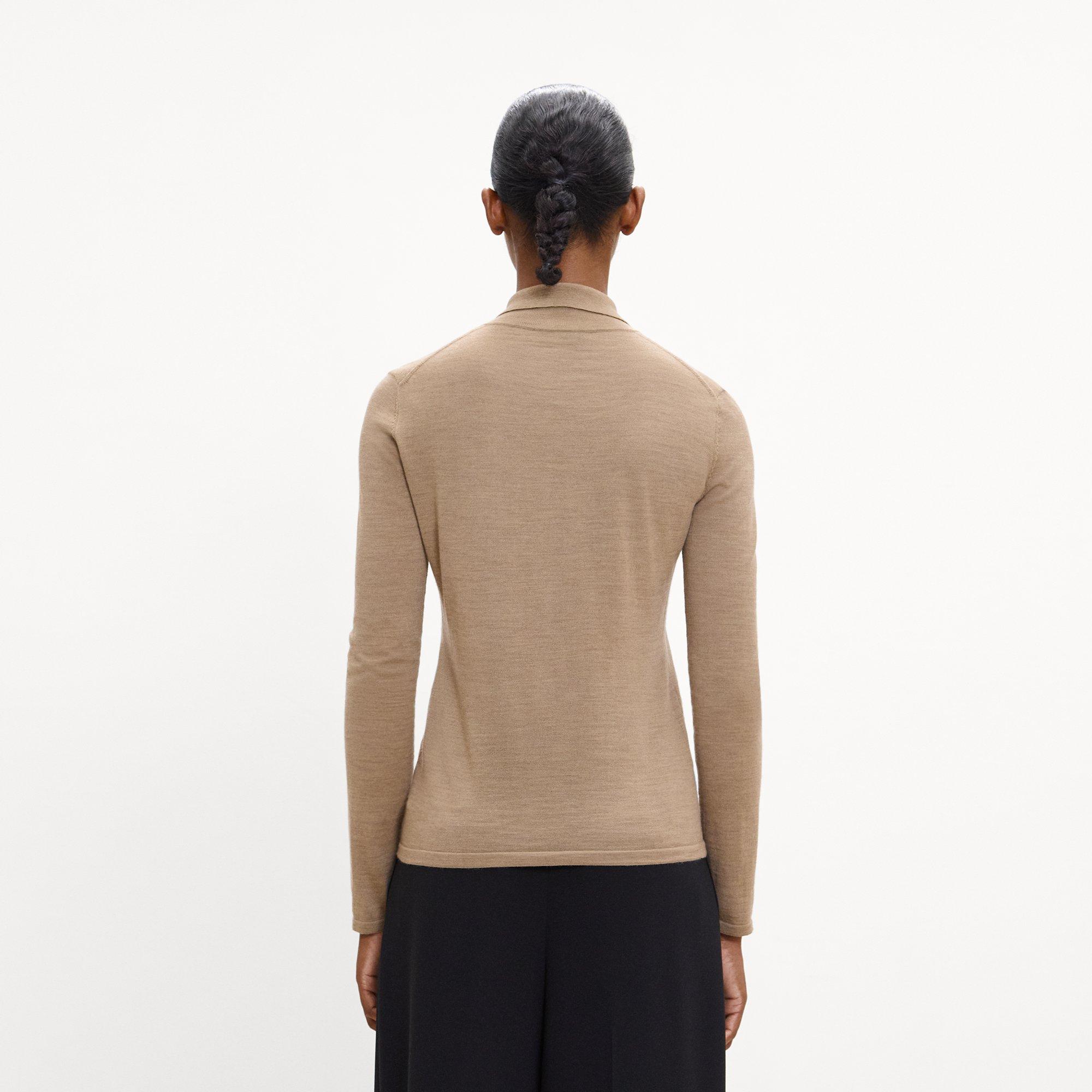 Turtleneck Cardigan in Regal Wool
