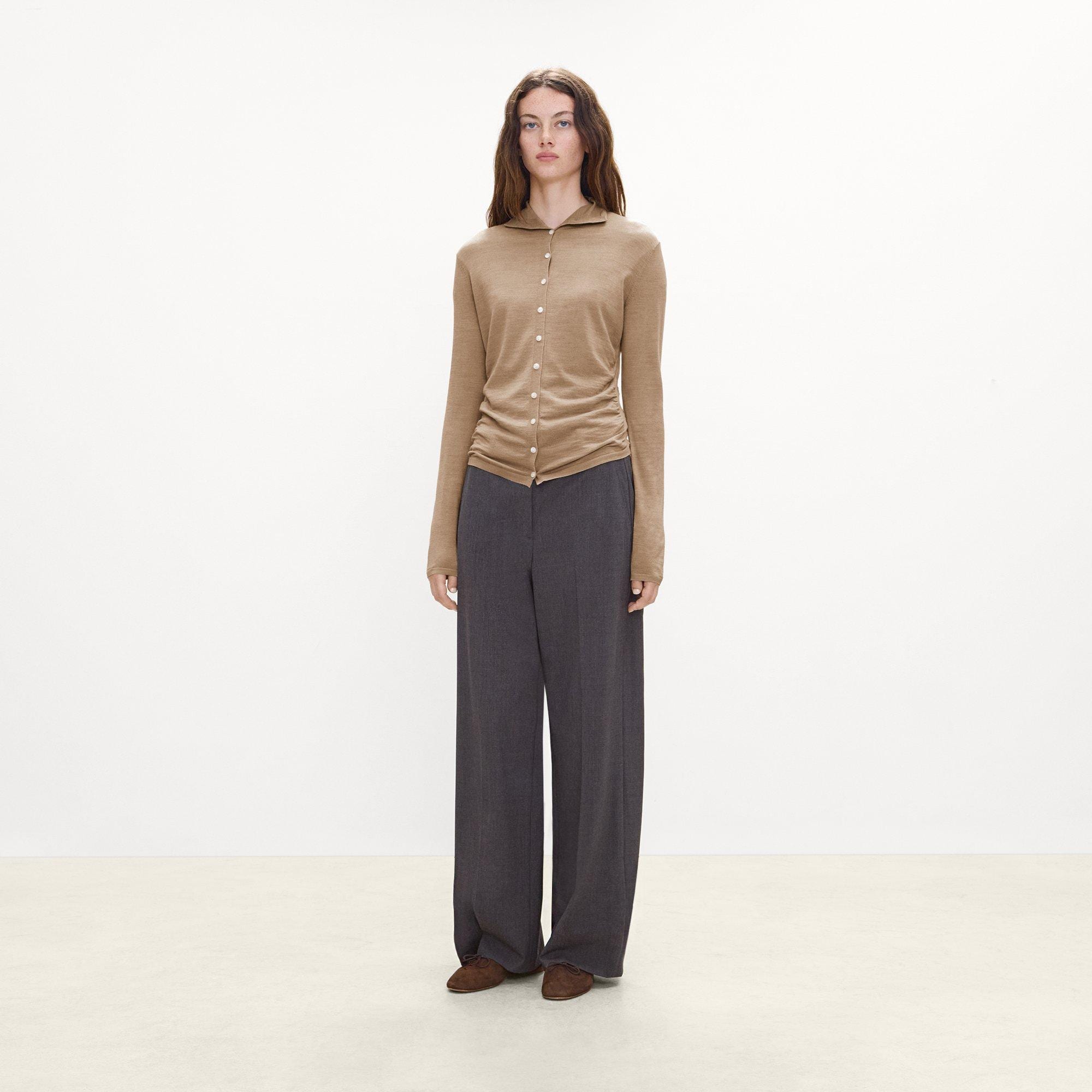 Turtleneck Cardigan in Regal Wool