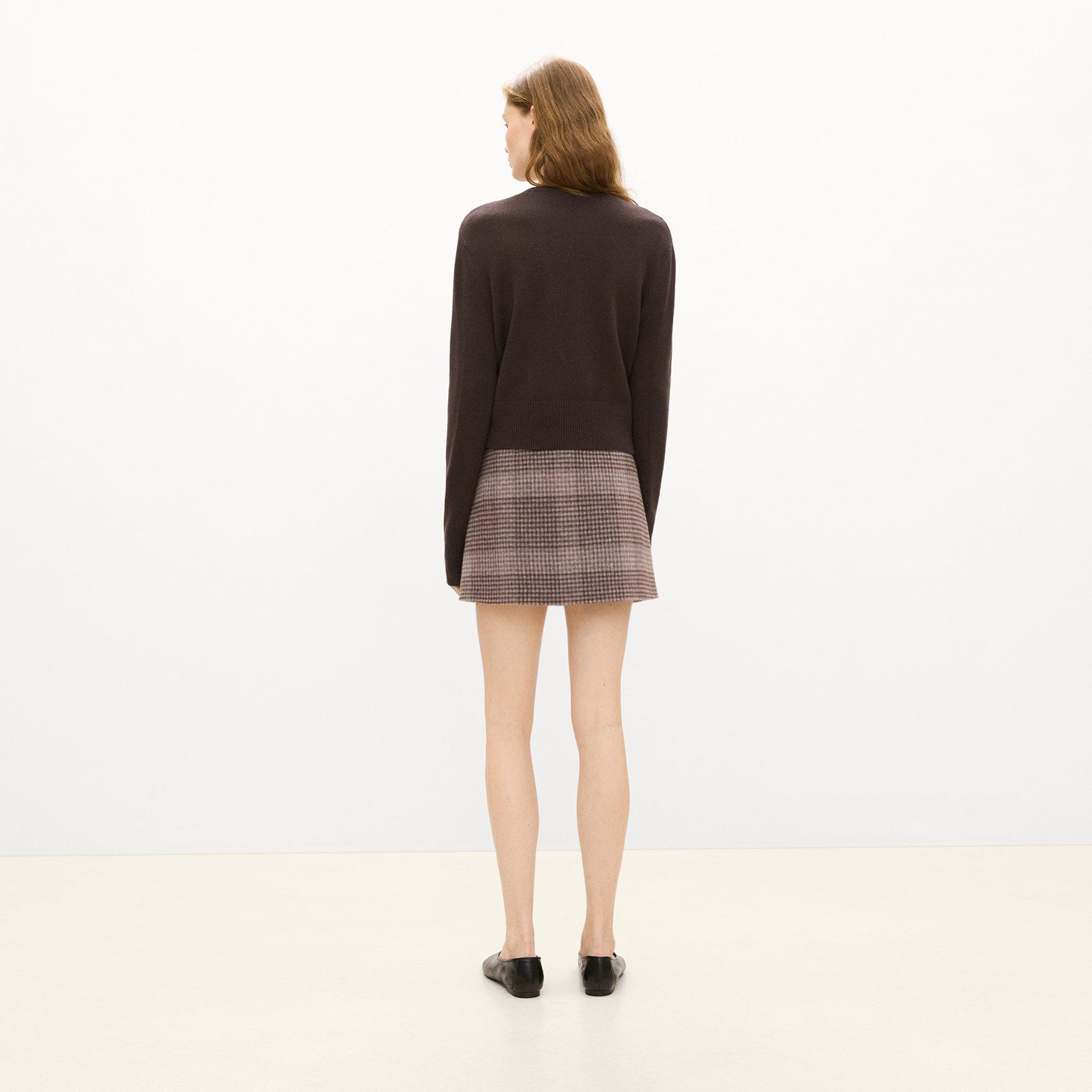 Crewneck Button-Up Cardigan in Cashmere