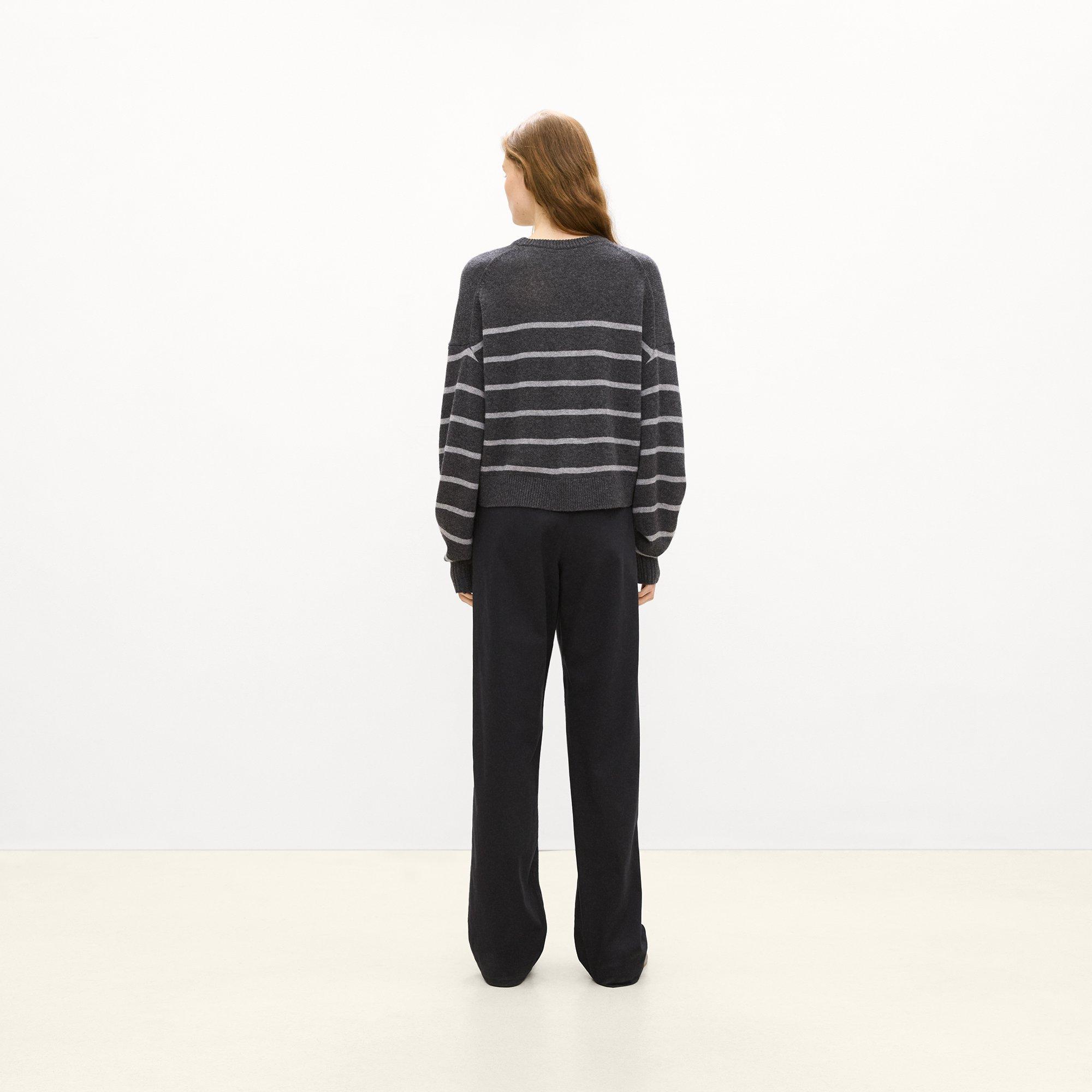 Striped Crewneck Sweater in Cashmere