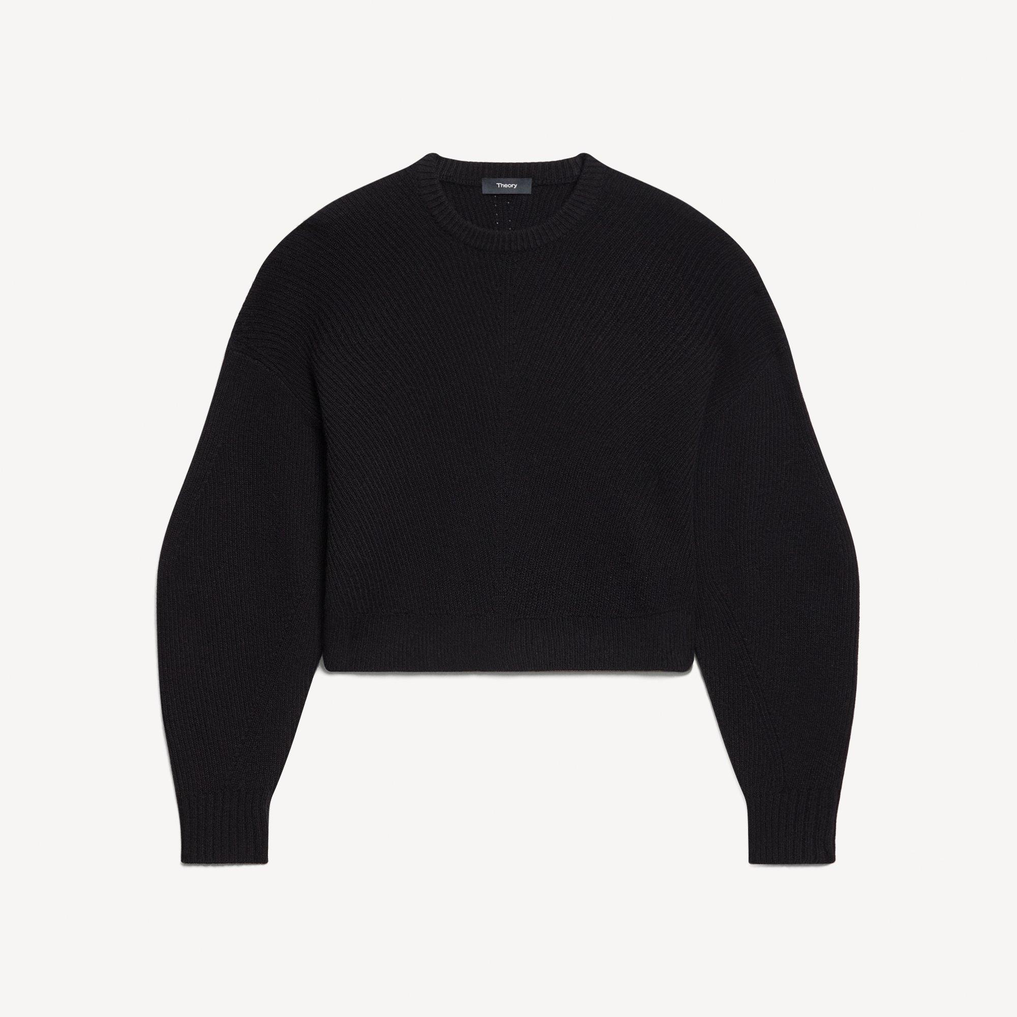 Textured Crewneck Sweater in Cashmere