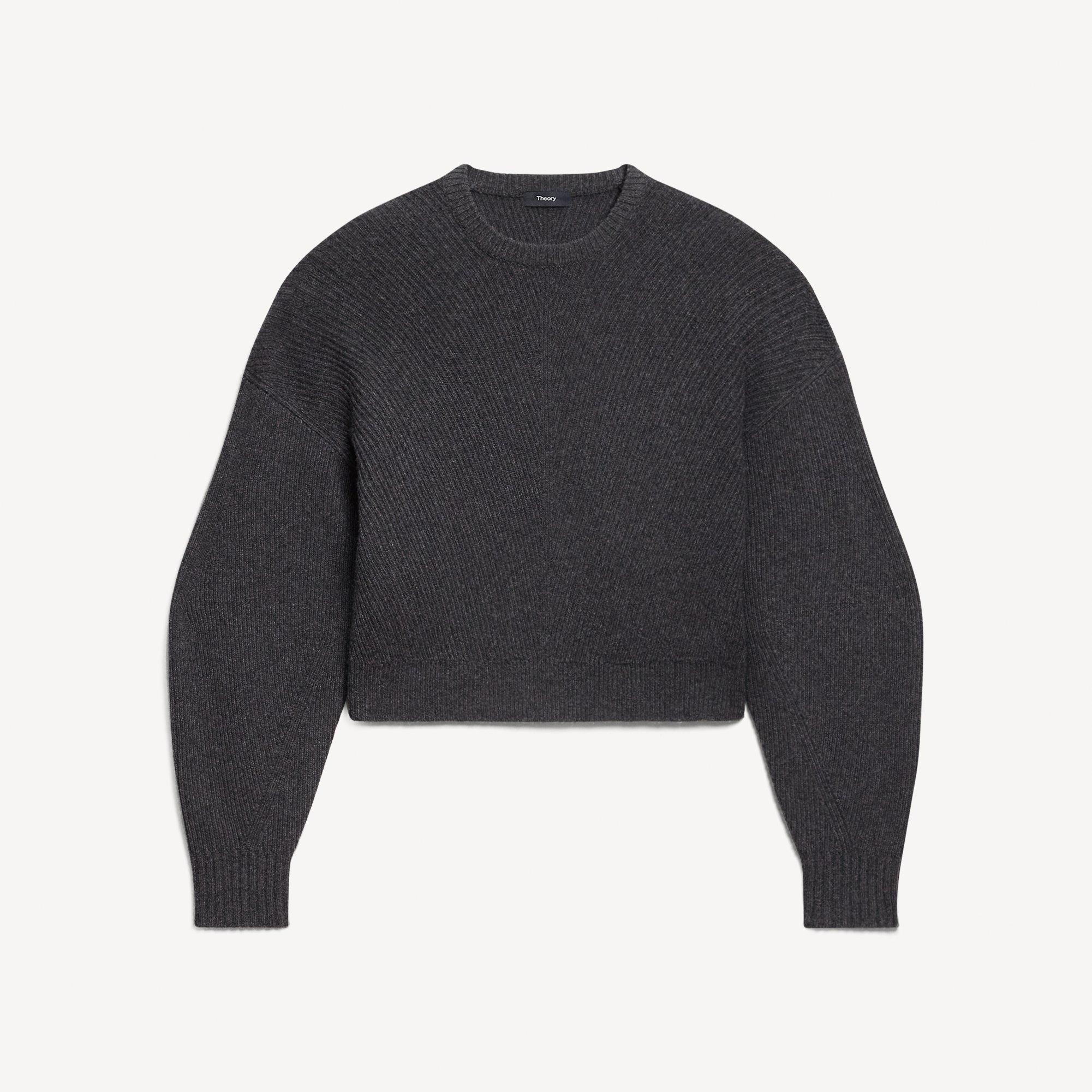 Textured Crewneck Sweater in Cashmere