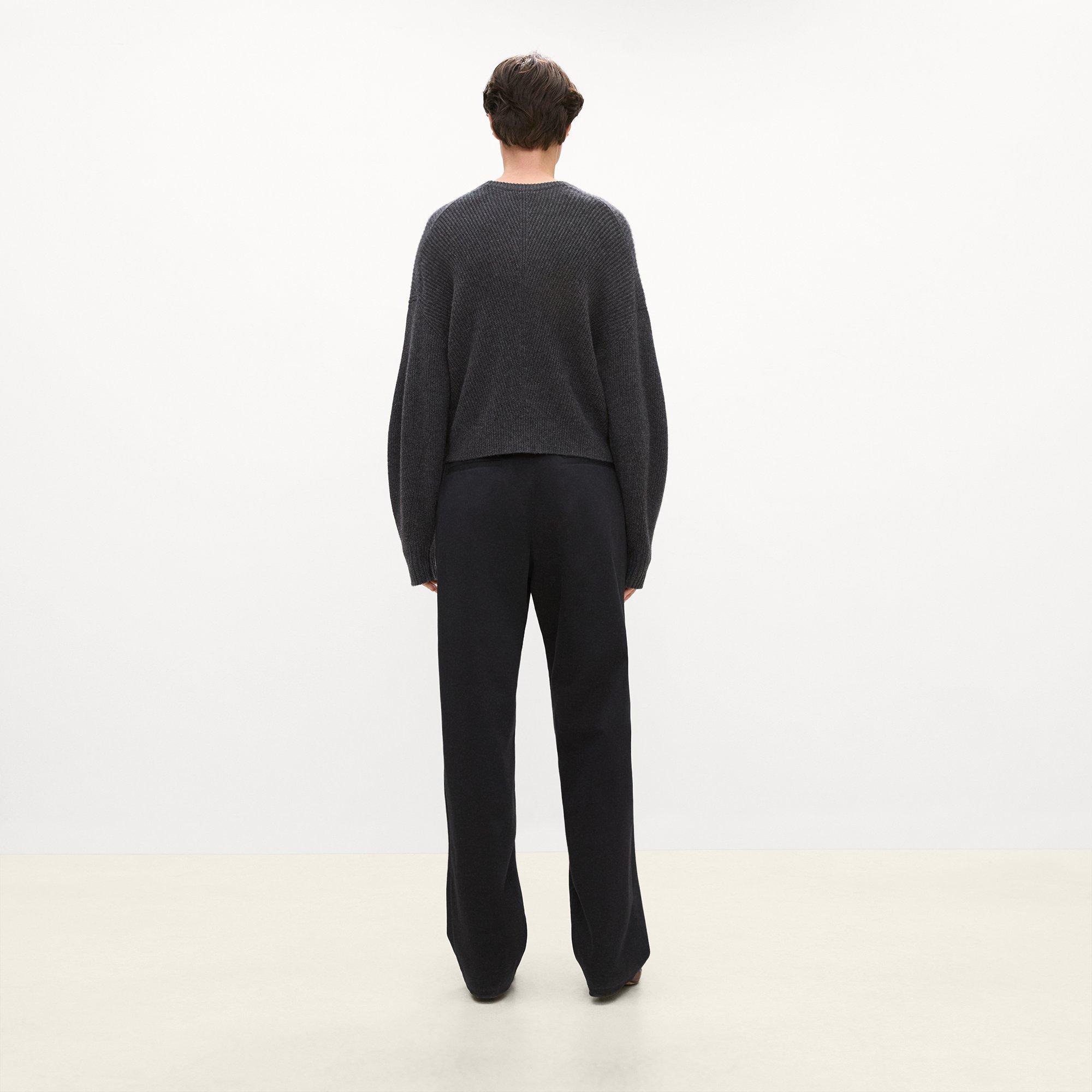 Textured Crewneck Sweater in Cashmere