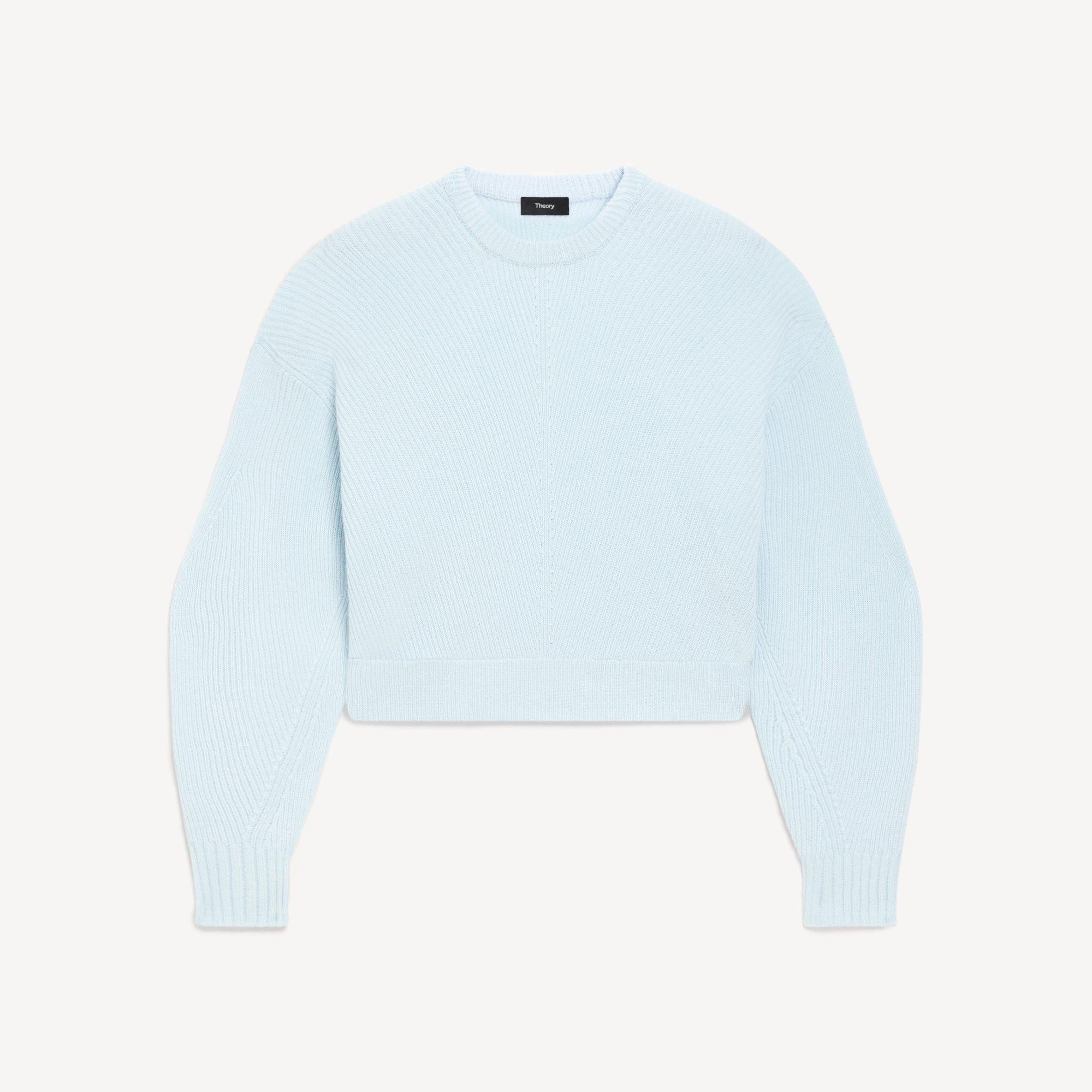Textured Crewneck Sweater in Cashmere