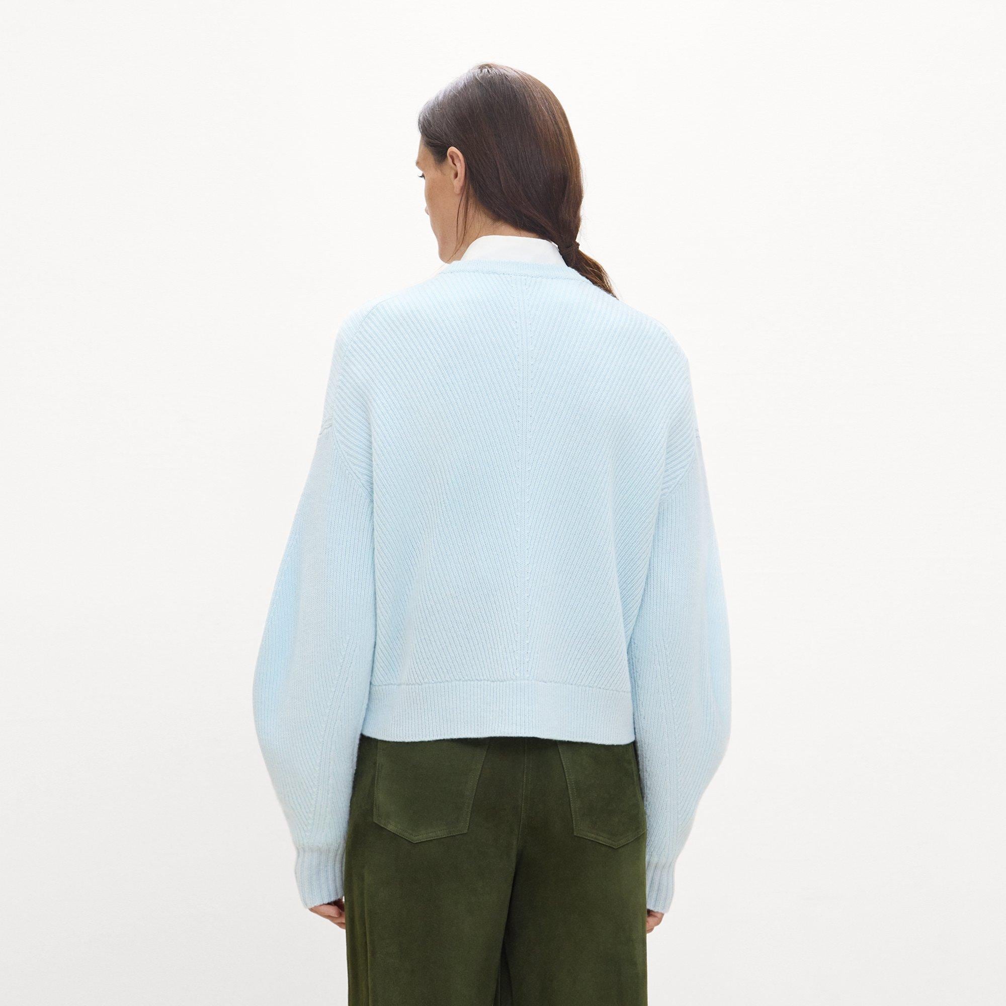 Textured Crewneck Sweater in Cashmere
