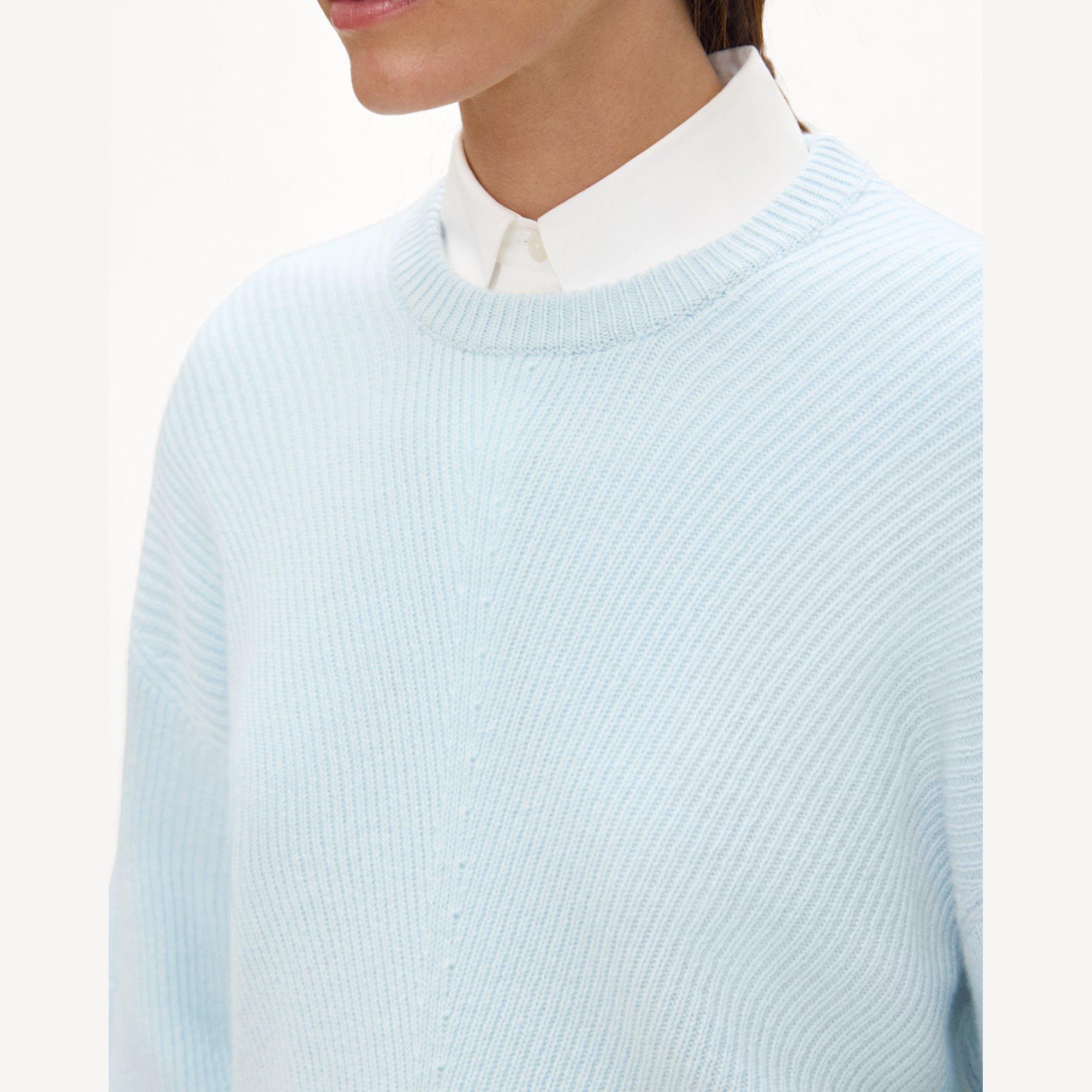 Textured Crewneck Sweater in Cashmere