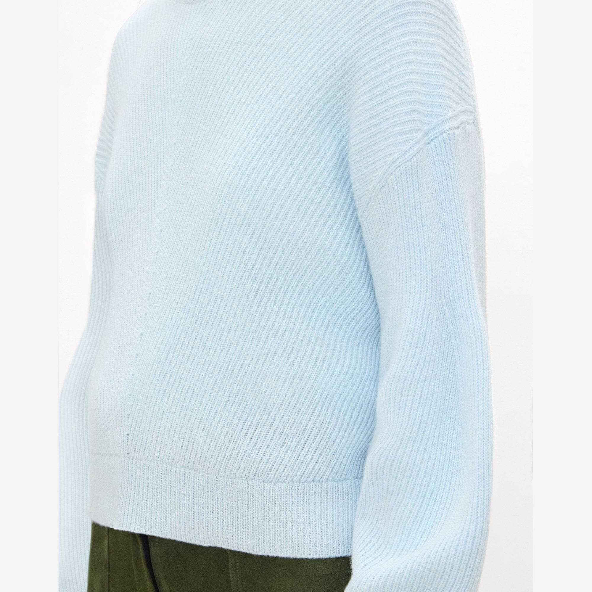 Textured Crewneck Sweater in Cashmere