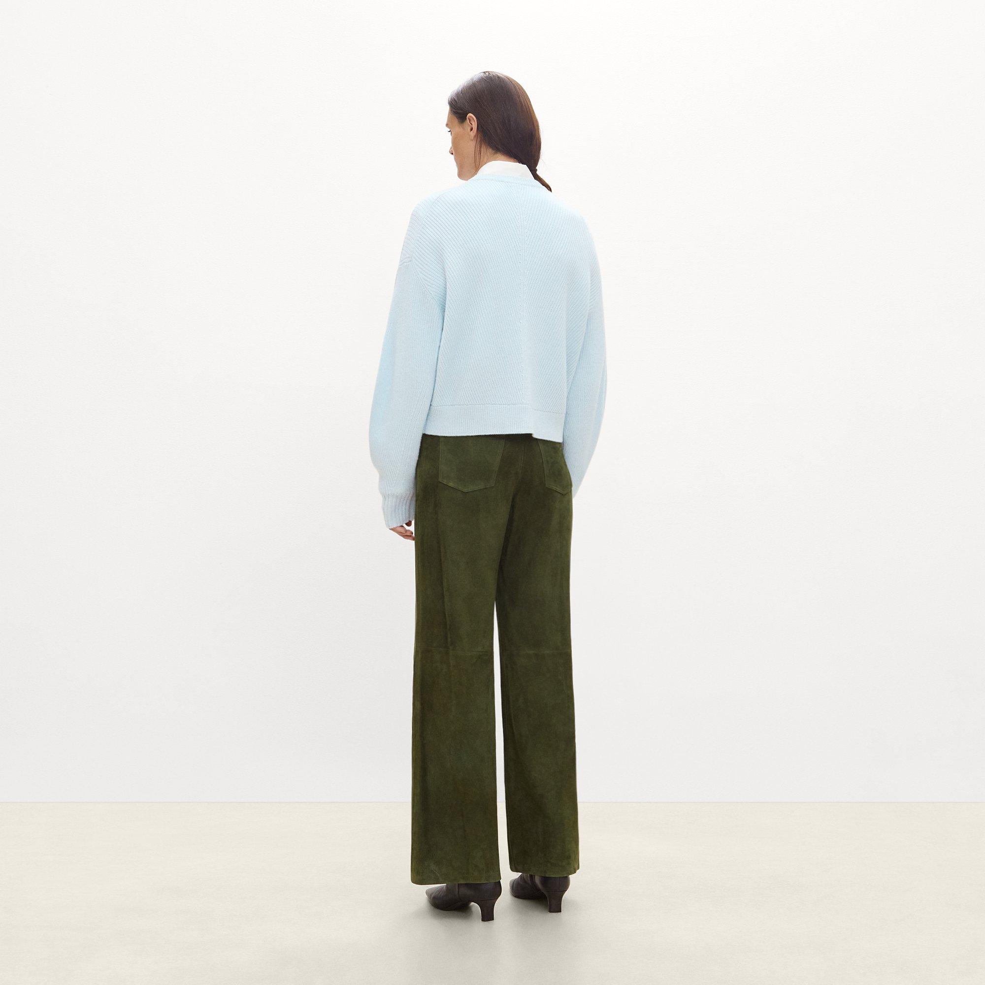 Textured Crewneck Sweater in Cashmere