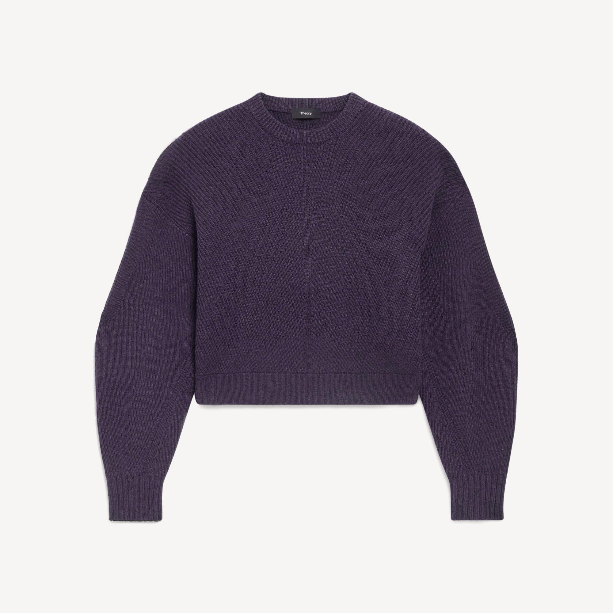 Textured Crewneck Sweater in Cashmere