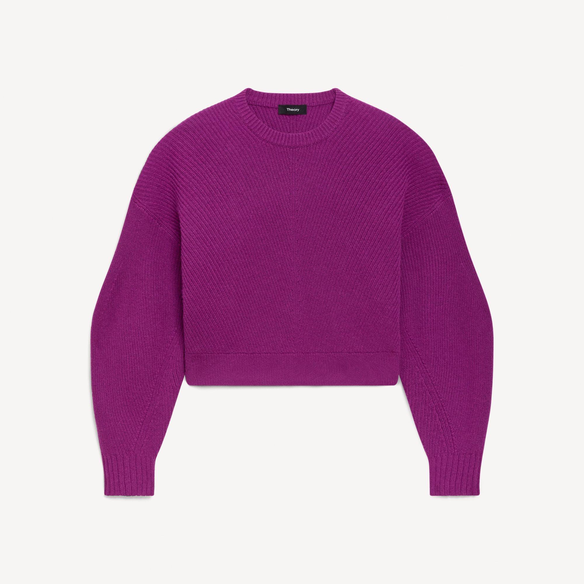 Textured Crewneck Sweater in Cashmere