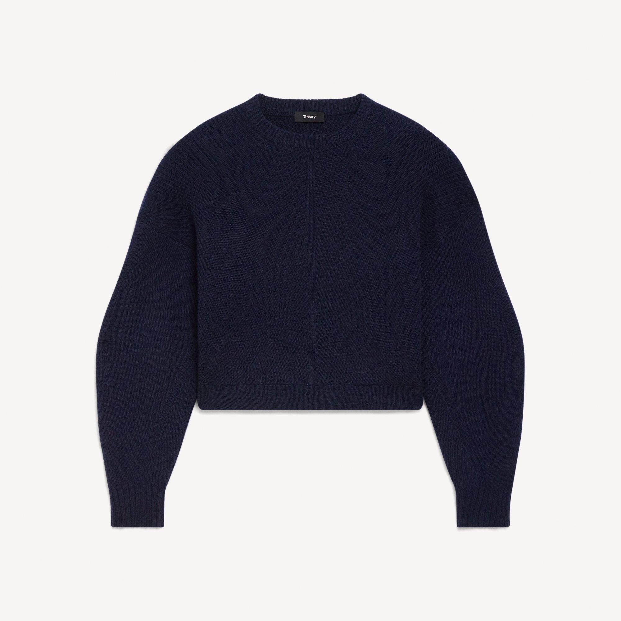 Textured Crewneck Sweater in Cashmere