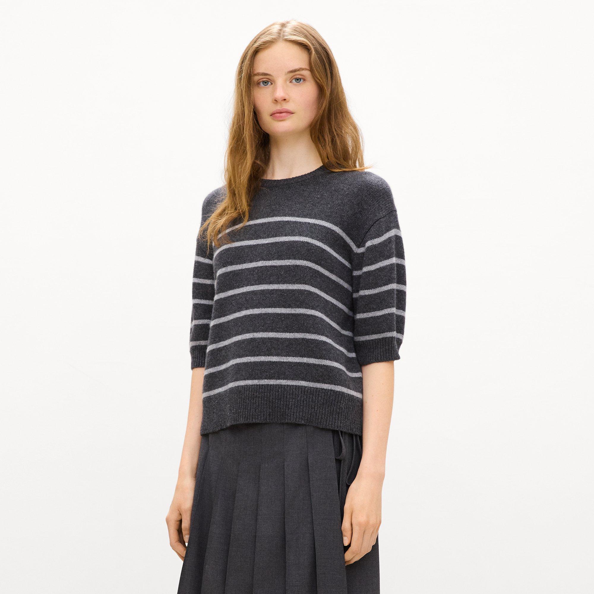 Striped Tee in Cashmere