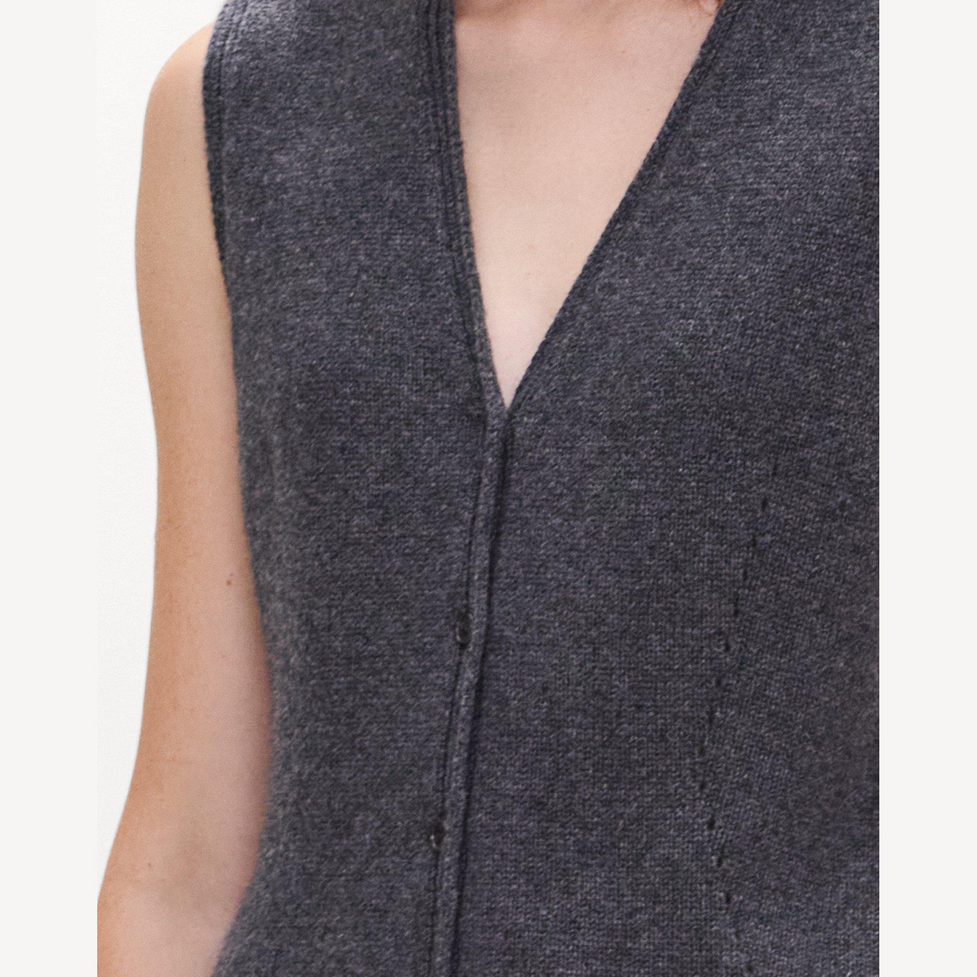 Pointelle Vest in Cashmere